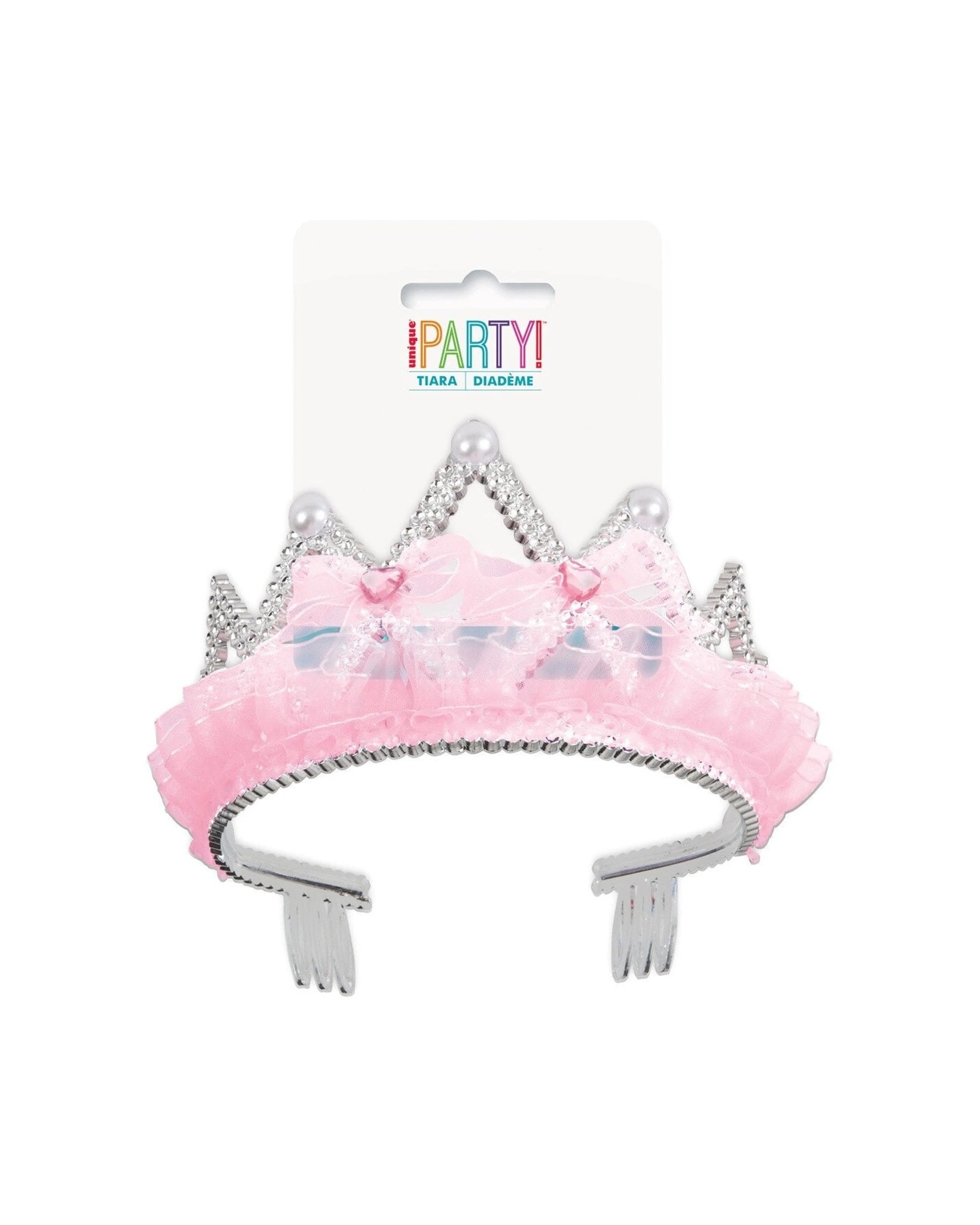 1 Meteor Party Pink Bows And Ribbon Tiara Childrens Dress Up Accessory - Pink, 1 of 1