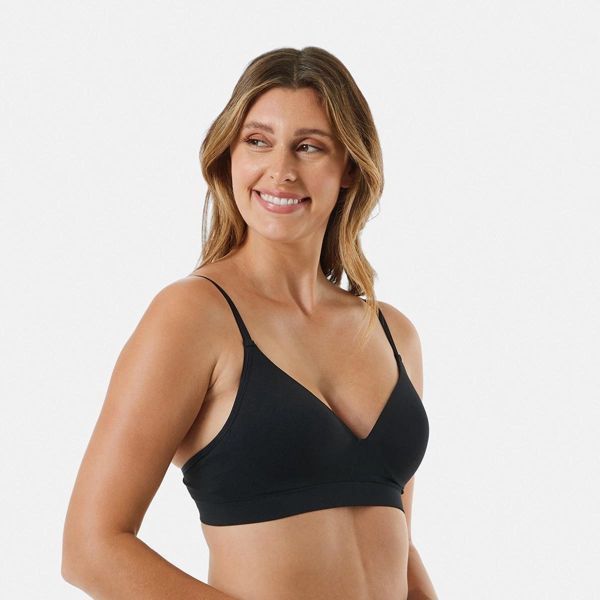 5 2 Pack Wirefree Seamfree T-shirt Bra BLACK, SOFT SAND BEIGE, 5 of 8