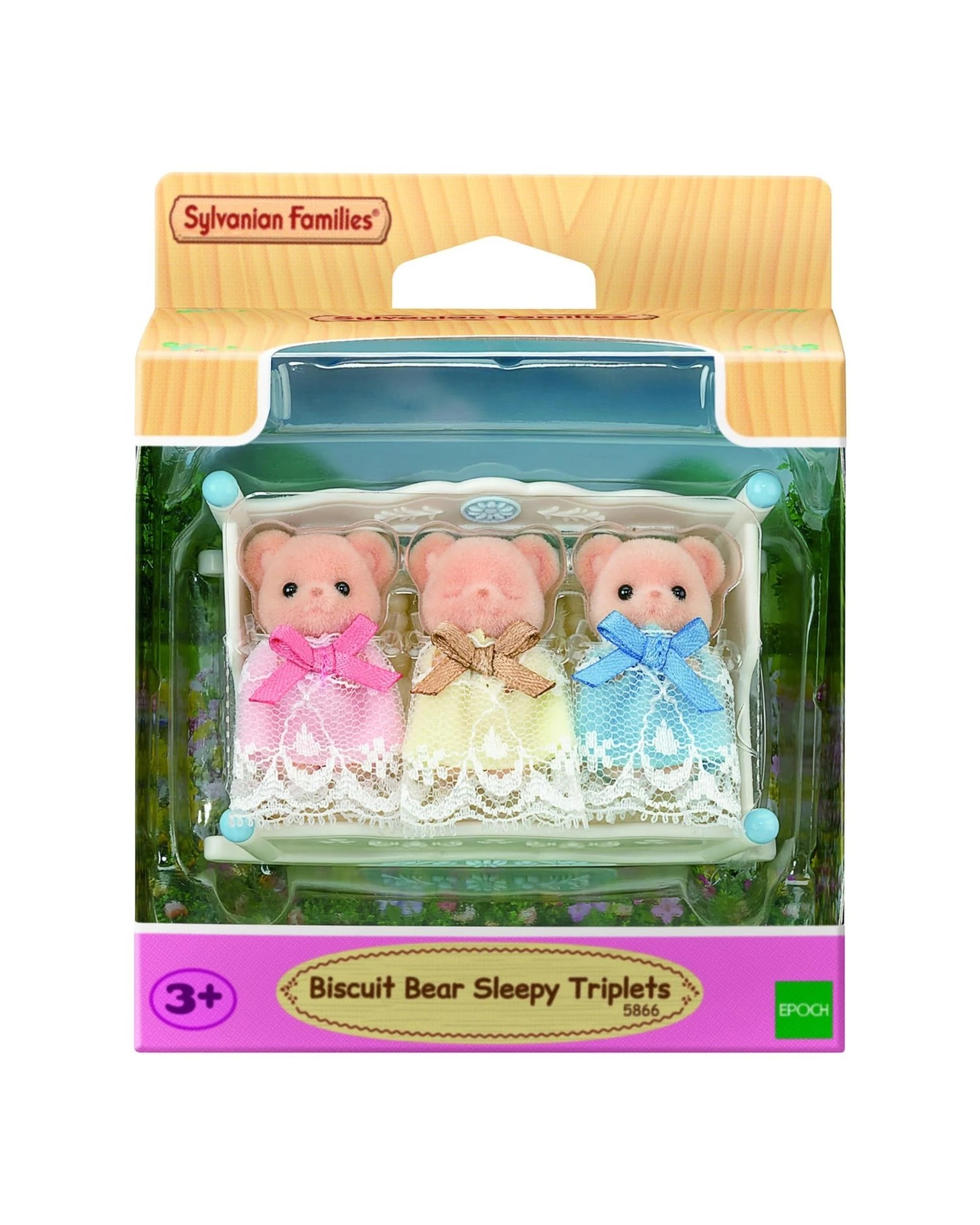 1 Sylvanian Families Biscuit Bear Sleepy Triplets, 1 of 4