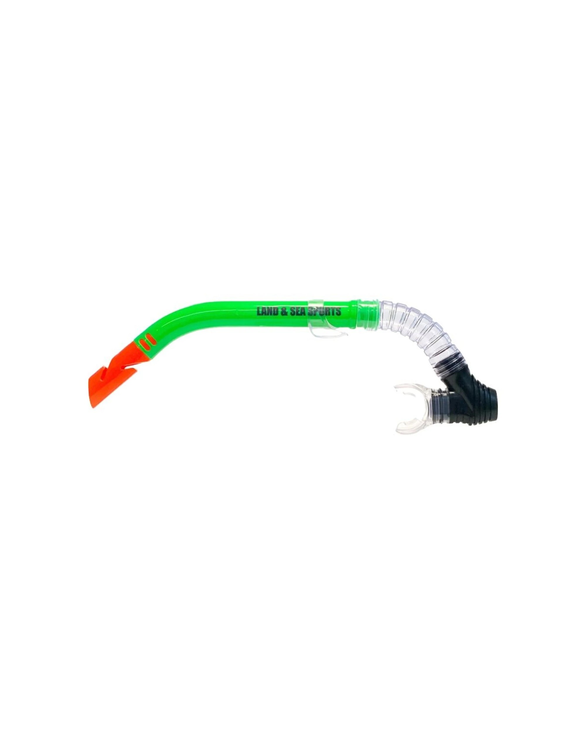 1 Land & Sea Sports Clearwater Snorkel With Silicone Mouthpiece - Green, 1 of 1