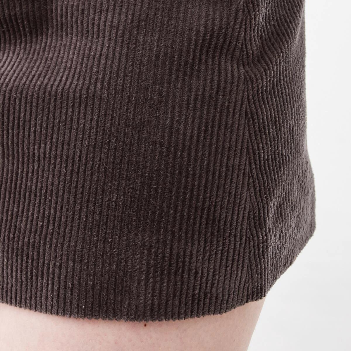 5 Corduroy Mini Skirt Espresso, 5 of 6