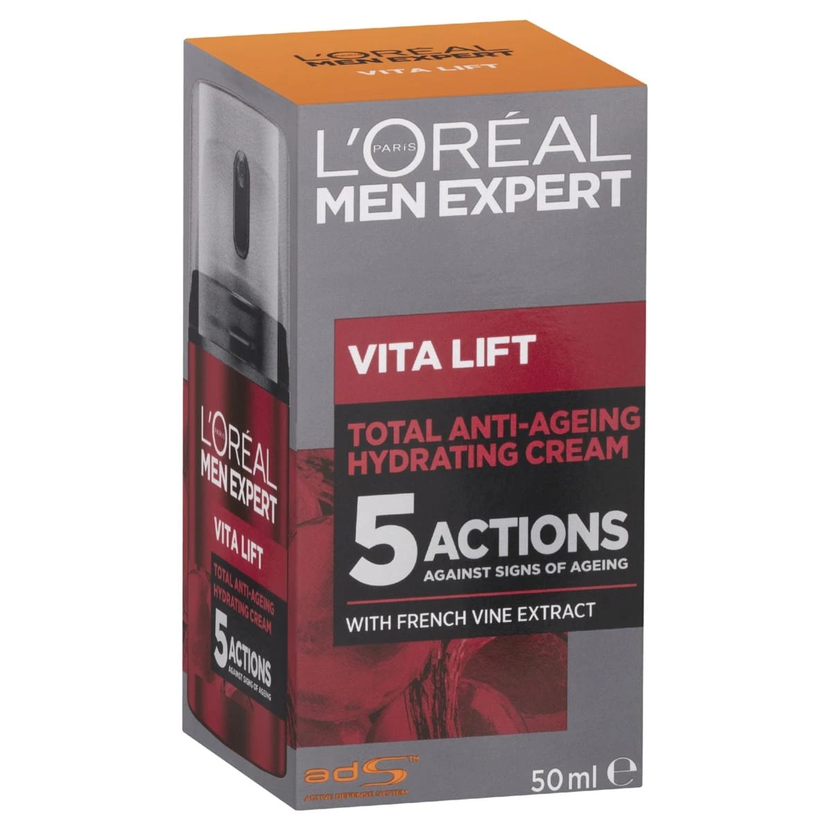 1 L'Oreal Paris Men Expert Vita Lift 5 Moisturiser 50ml - French Vine Extract, 1 of 8