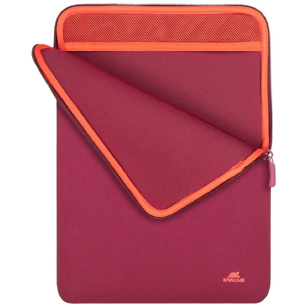 7 Rivacase Vertical 14" Laptop Sleeve Burgundy, 7 of 10