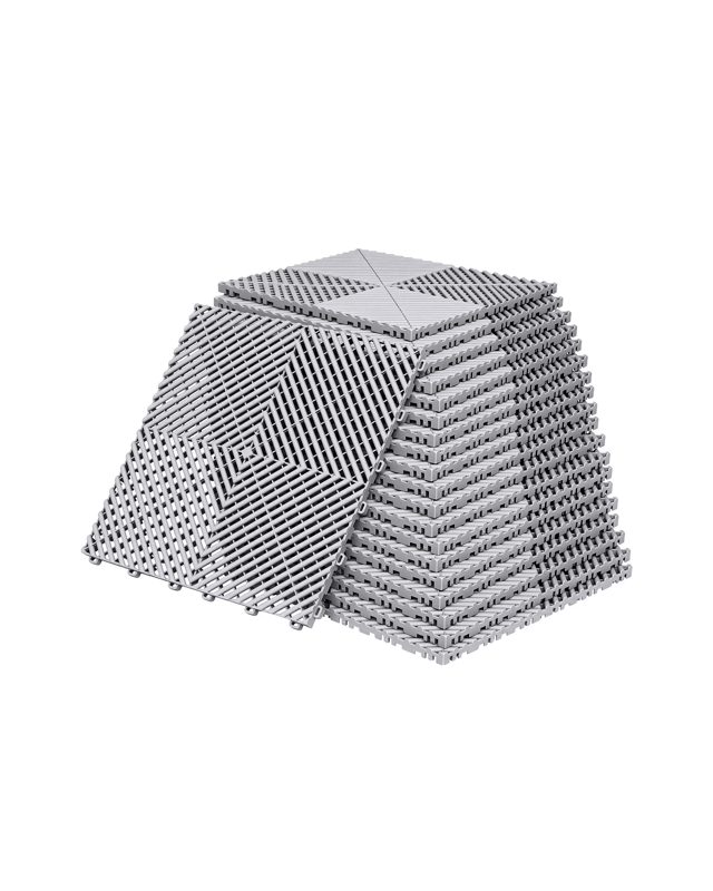Giantz 20PCS Garage Floor Tiles Interlocking Drainage Non-Slip Tiles Heavy Duty for - 