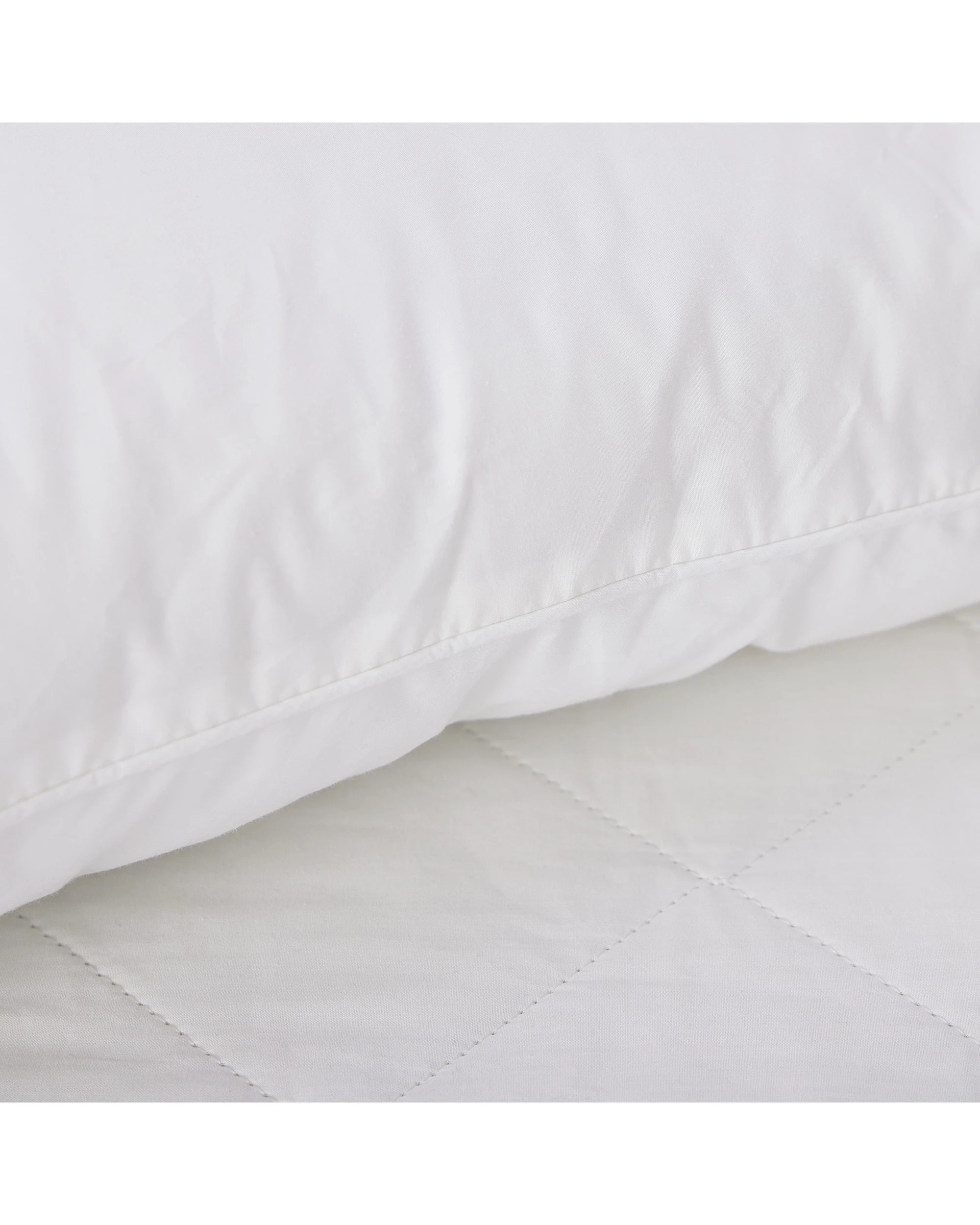 6 Dreamaker Cotton Cover Bamboo Blend Pillow High Profile Twin Pack - White, 6 of 7