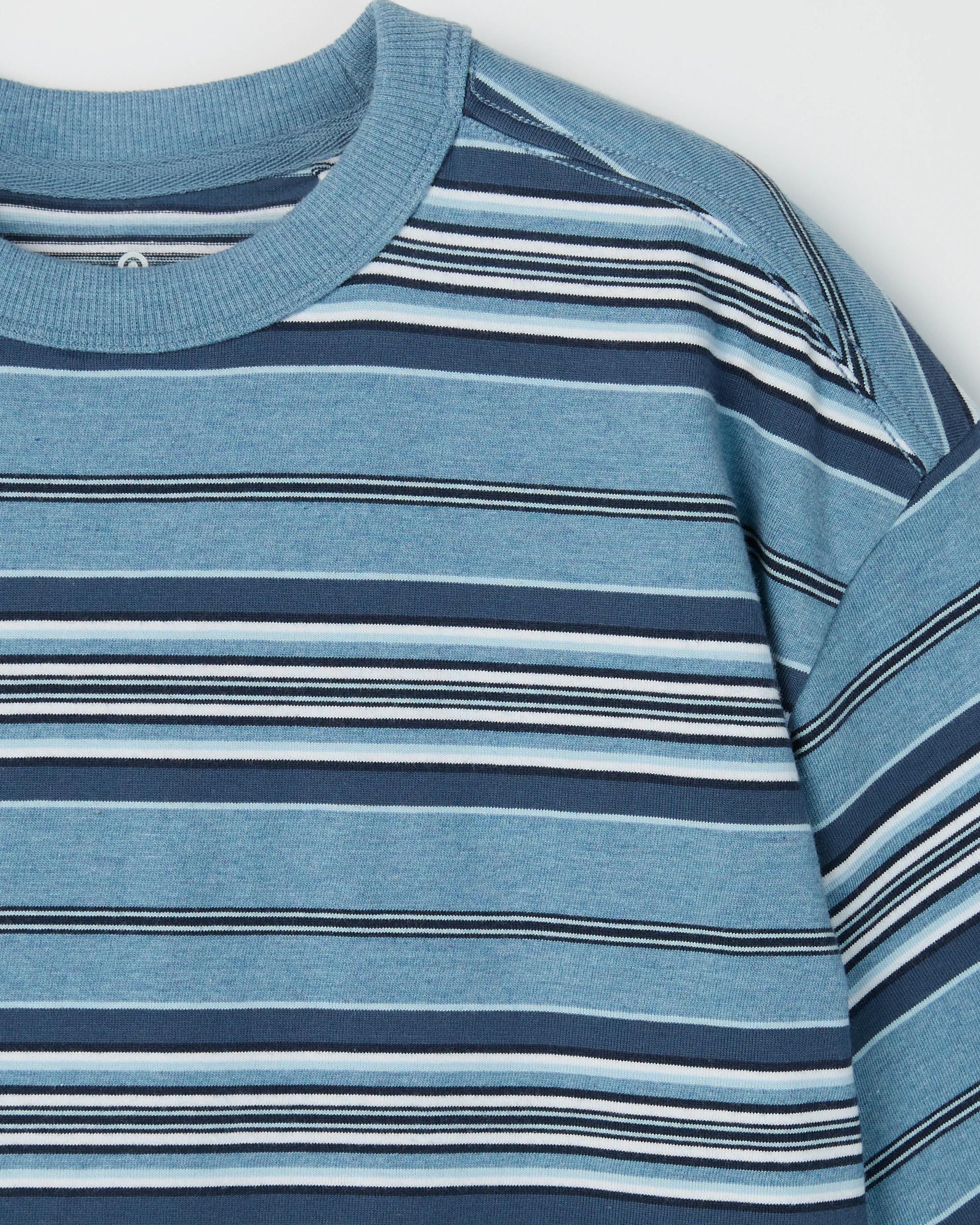 2 Target Kids Australian Cotton Blend Stripe T-Shirt CORONET BLUE, 2 of 2