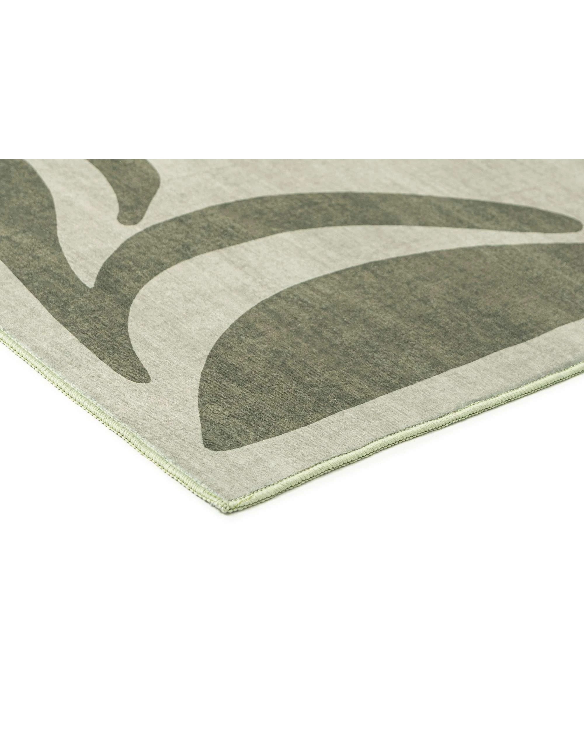 4 Loopsie Kanarsi Tonal Botanical Border Washable Rug-290cm x 190cm - Green, 4 of 8