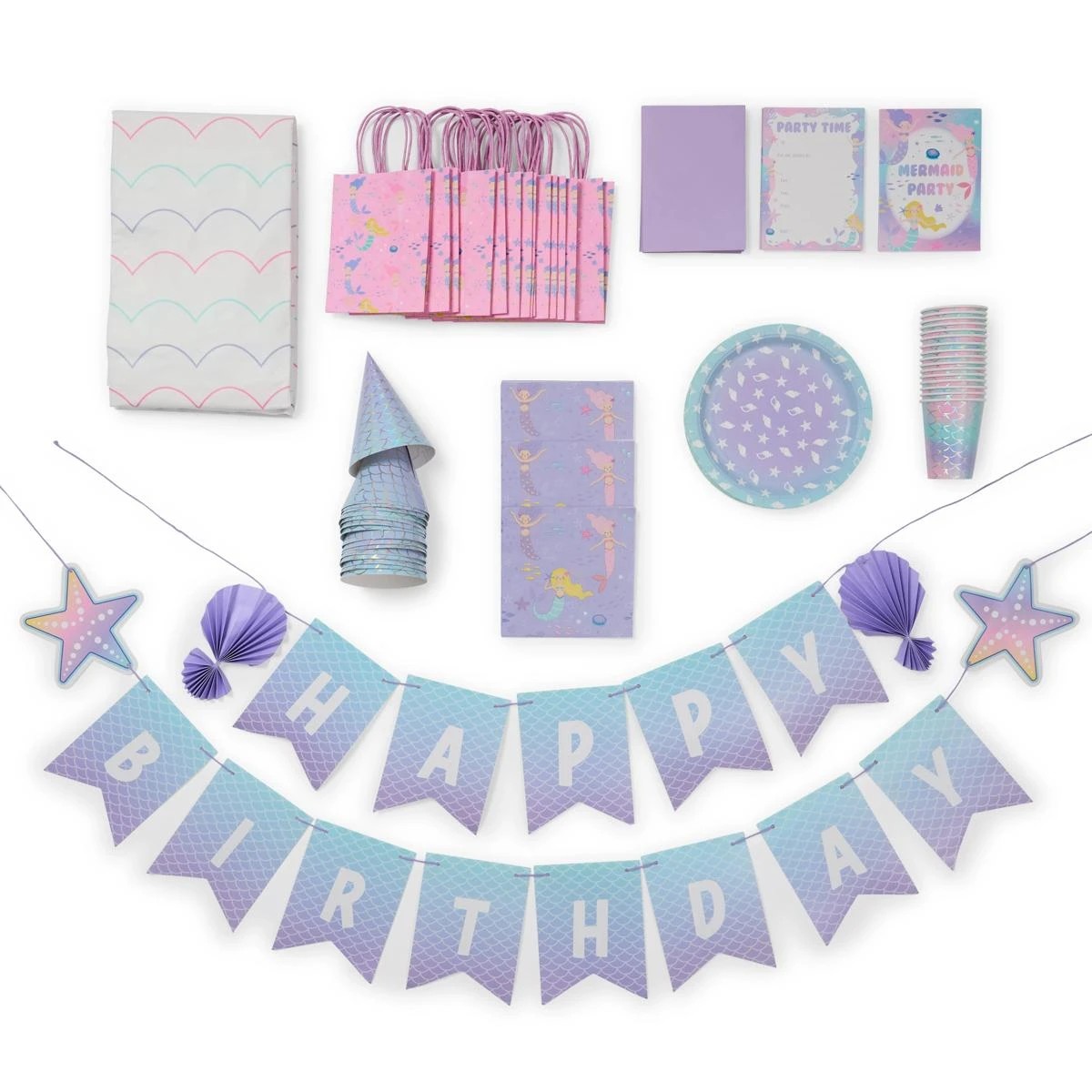 8 100 Piece Mermaid Party Box, 8 of 10