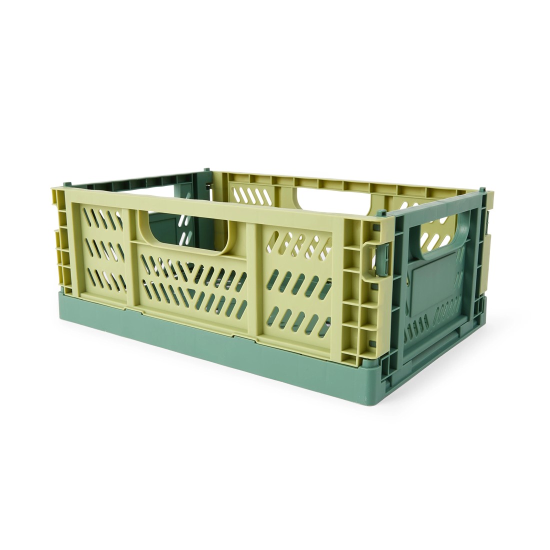 1 5L Collapsible Crate - Small, Green, 1 of 8