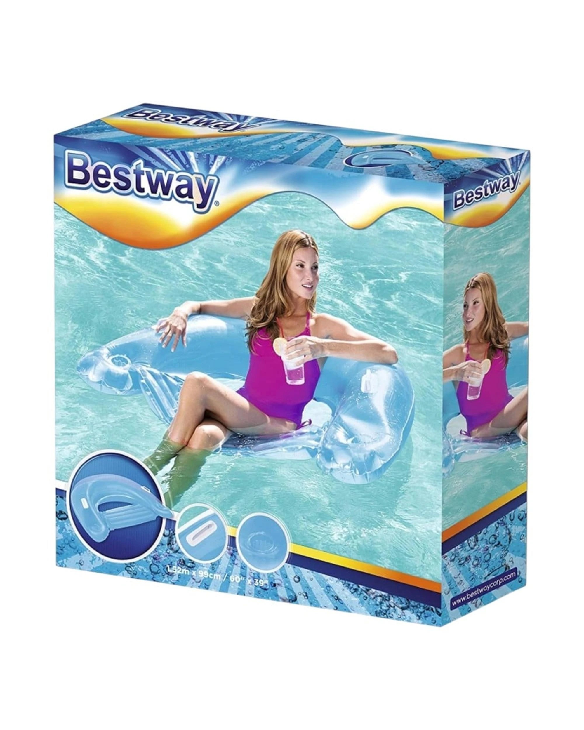 2 Bestway Sit N Ease Chair Lounge, 2 of 4