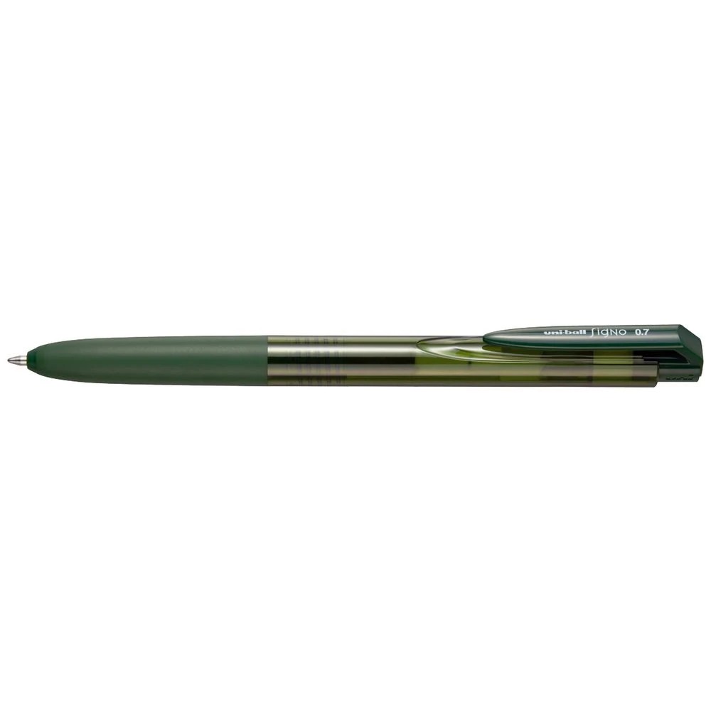 1 Uniball Signo RT1 Retractable Gel Pen 0.7mm Hunter Green, 1 of 1