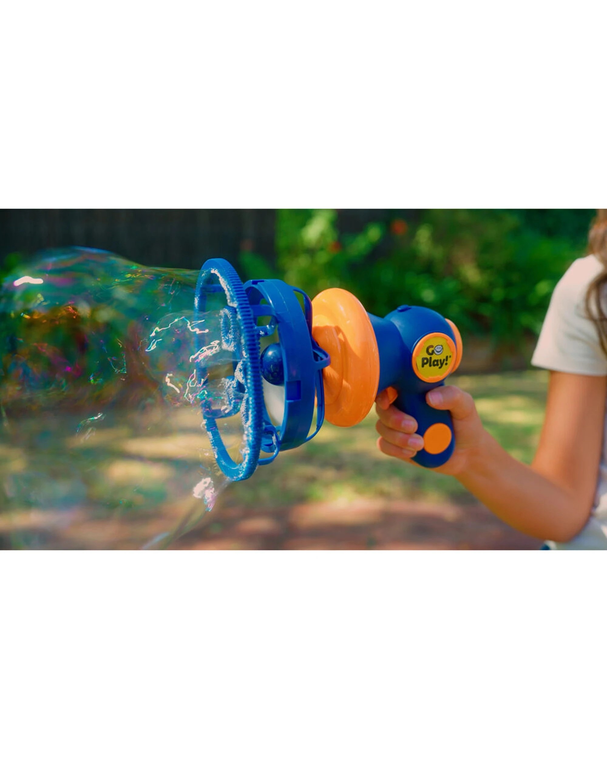 8 Go Play! Bubble Megaphone With Sound Activation Bubble Solution For Kids - Blue, 8 of 9