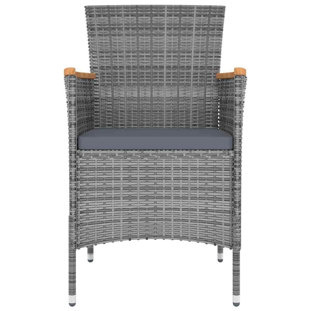 3 vidaXL Garden dining chair Ergonomic - Grey, 3 of 7