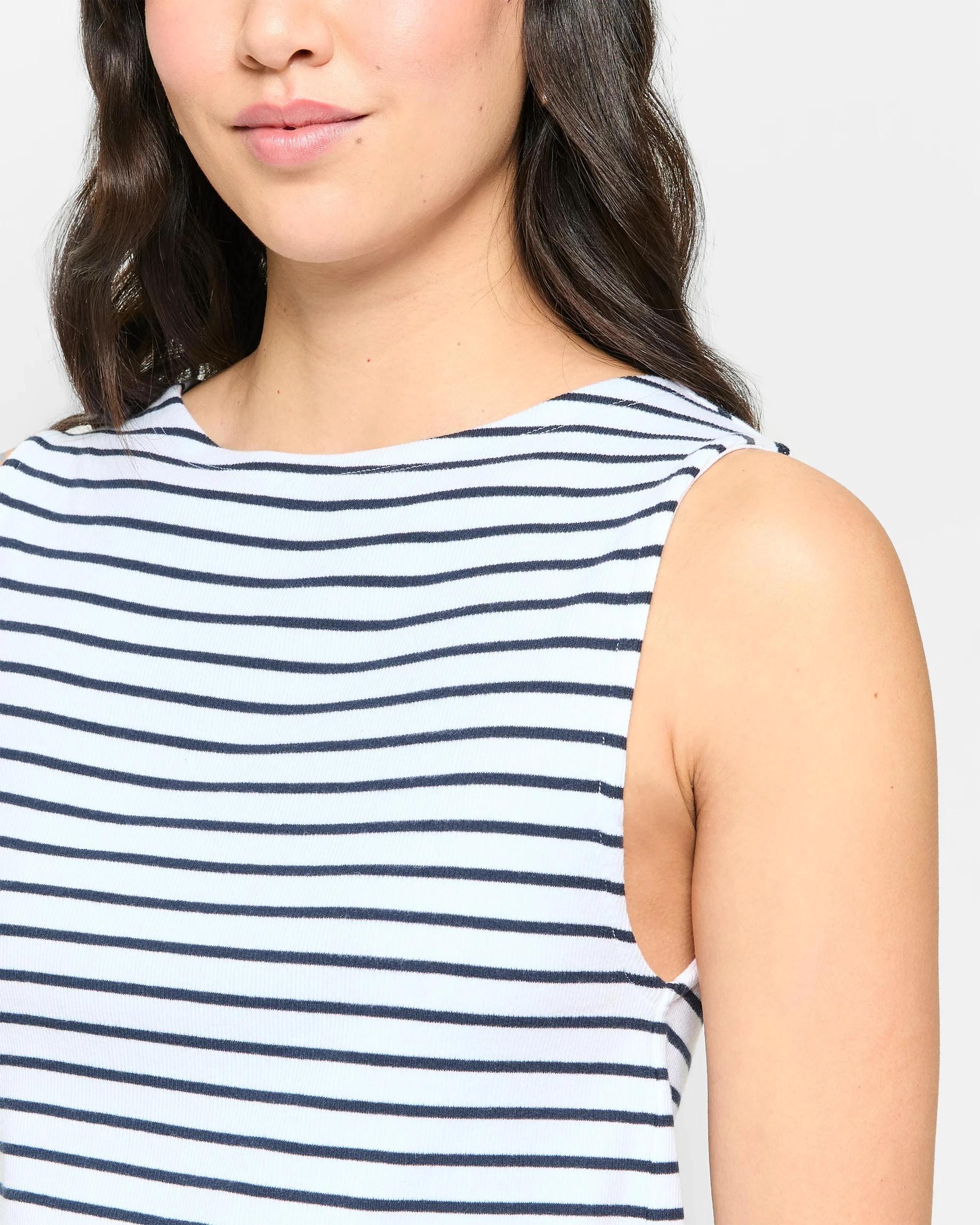 5 Target Soft Touch Boat Neck Rib Tank Top WHITE/NAVY STRIPE, 5 of 5