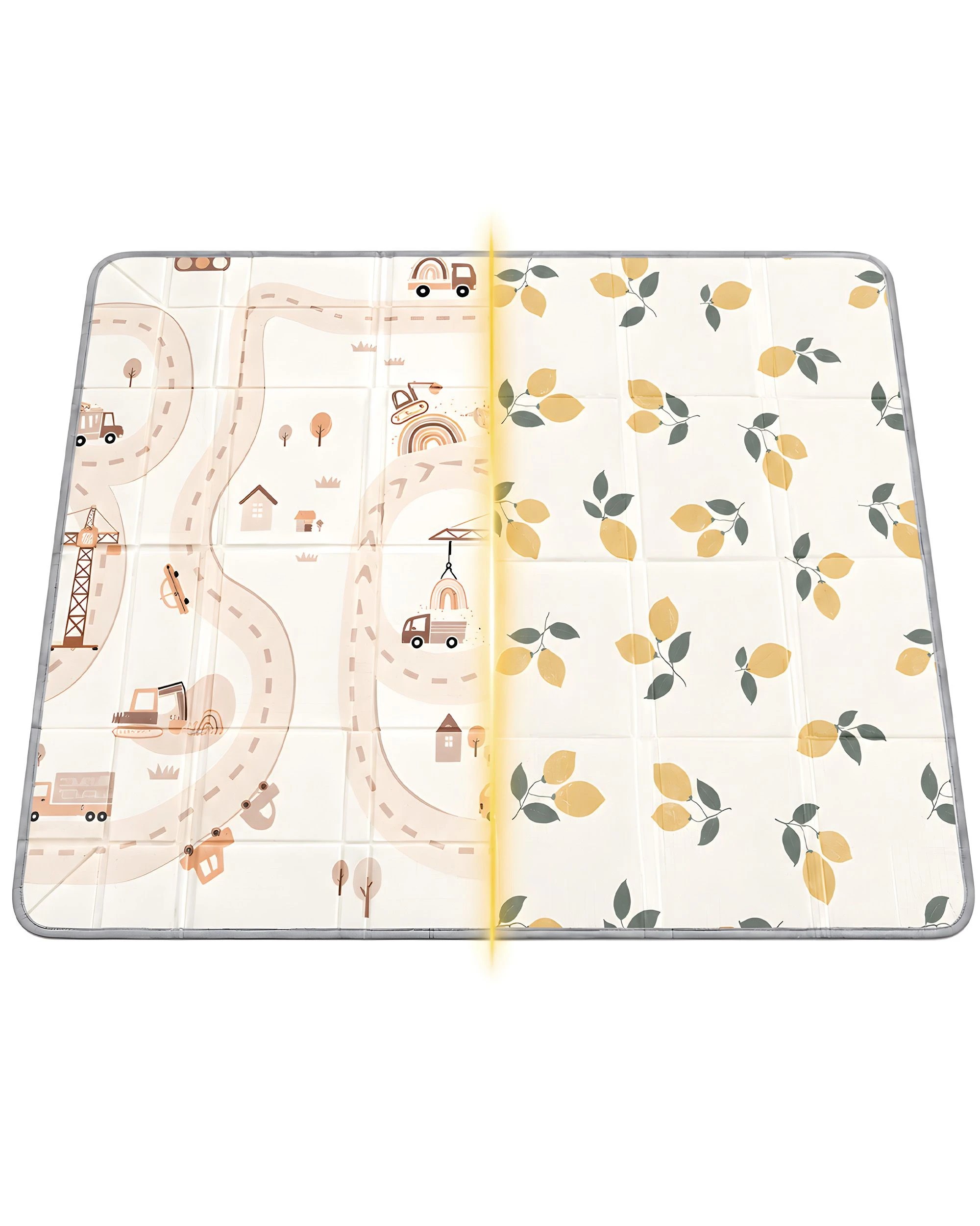 5 Playpals Baby Play Mat with Fold-Up Sides w/ Pit Balls XPE Foam 148x177cm Rainbow Convoy, 5 of 8