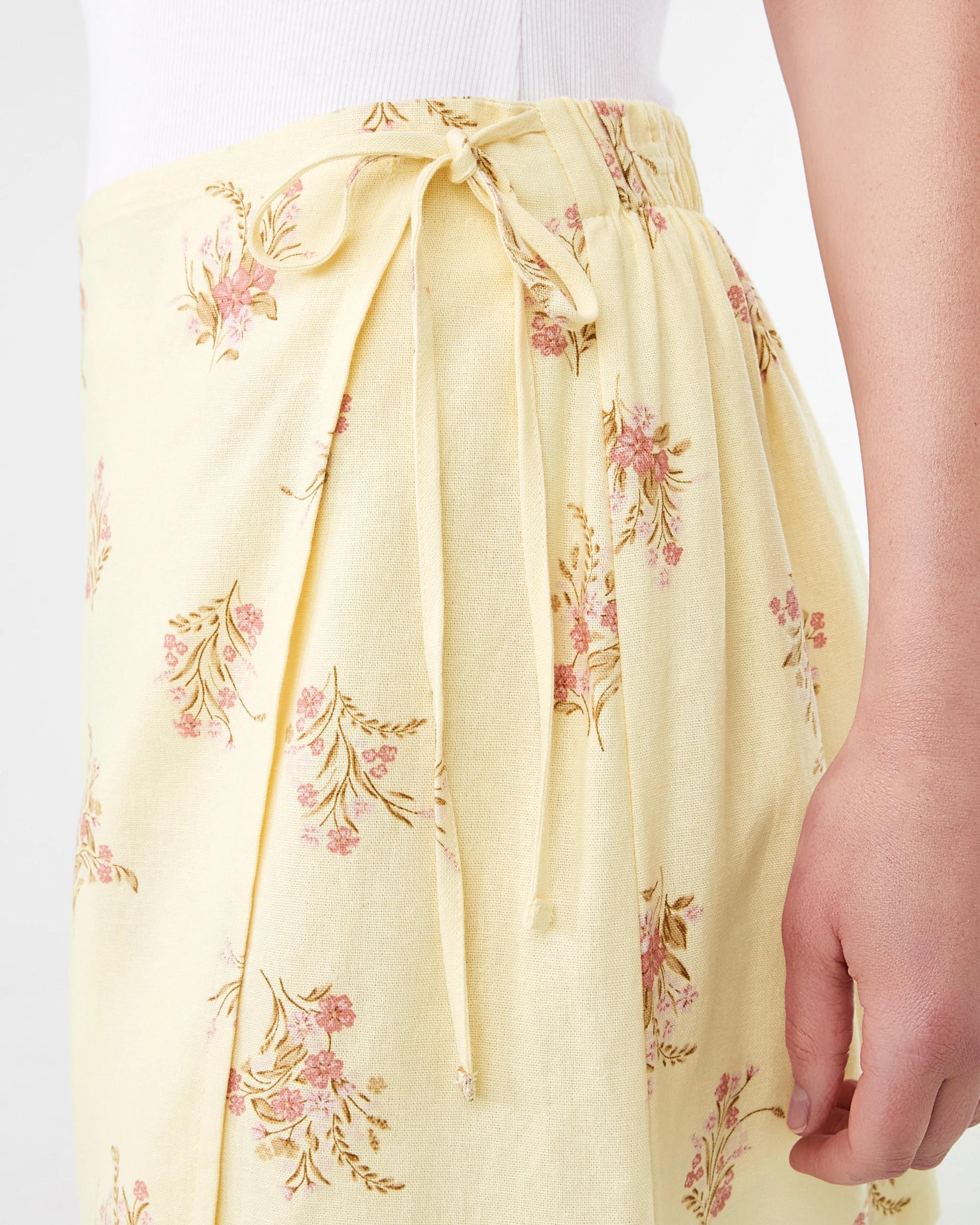 4 Wrap Mini Skort Ylw Bunch, 4 of 6