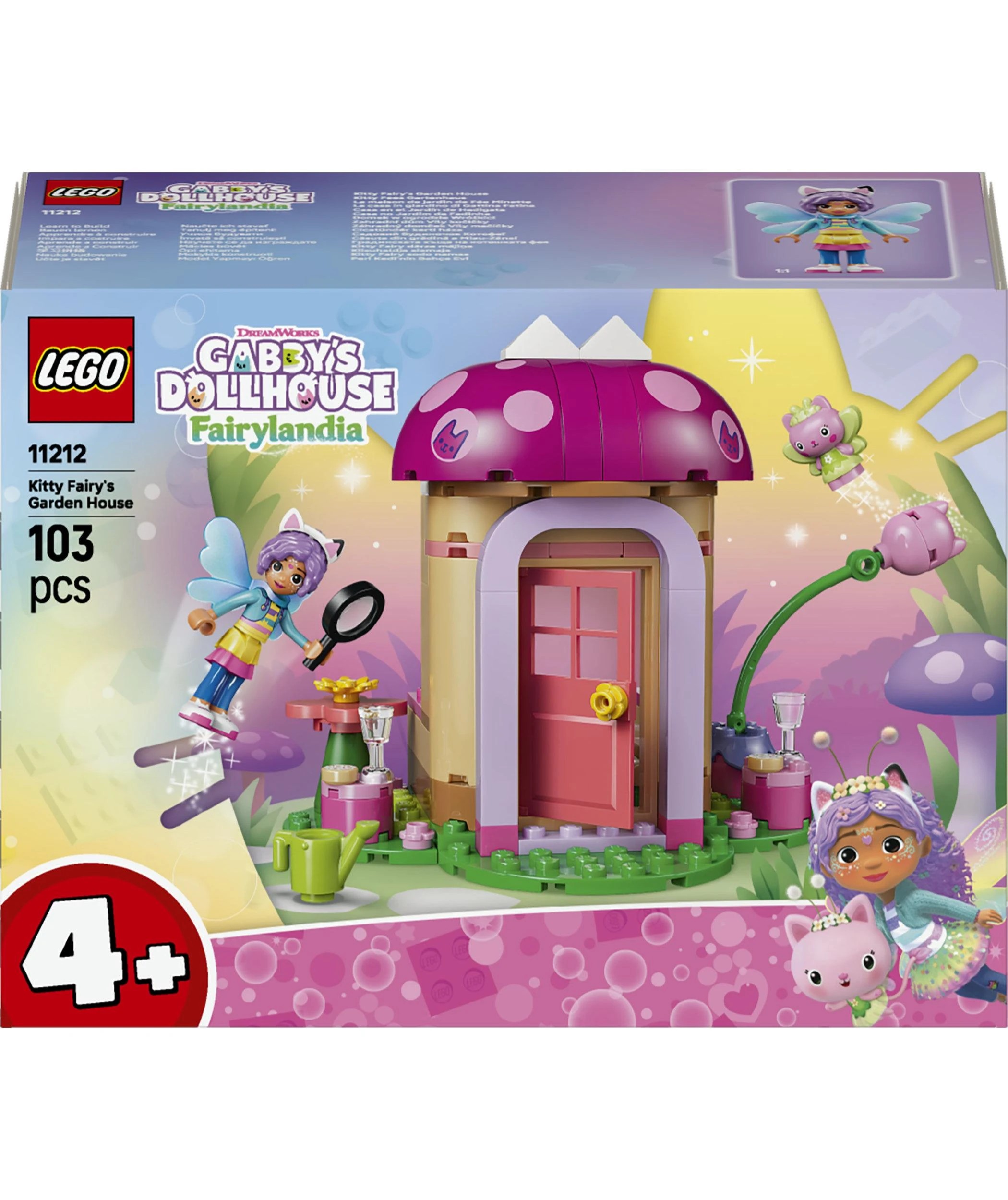 1 LEGO Gabby's Dollhouse Kitty Fairy's Garden House 11212, 1 of 10