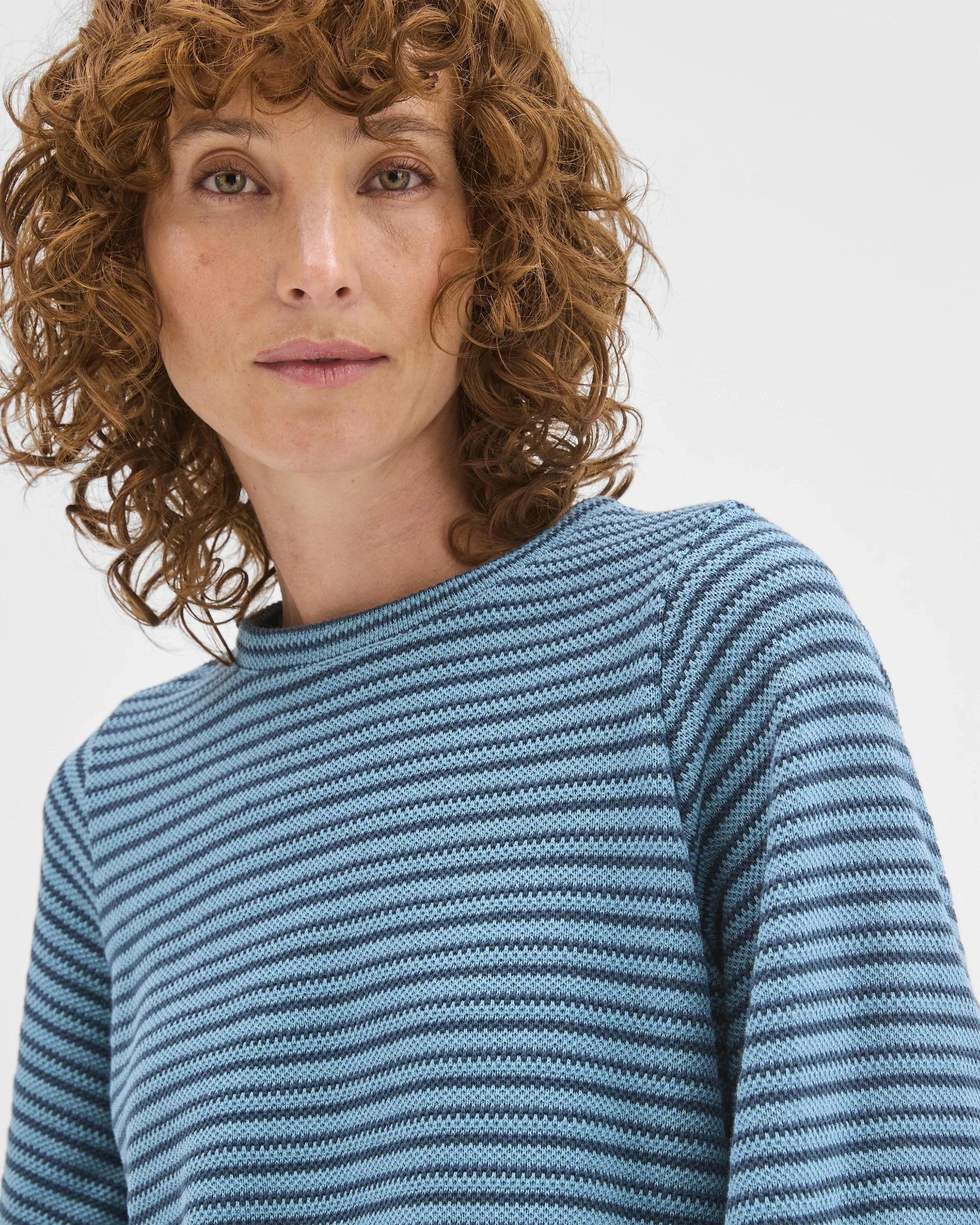 5 Target Woman Australian Cotton Long Sleeve Textured Top SEA TEAL/DARK TEAL, 5 of 6