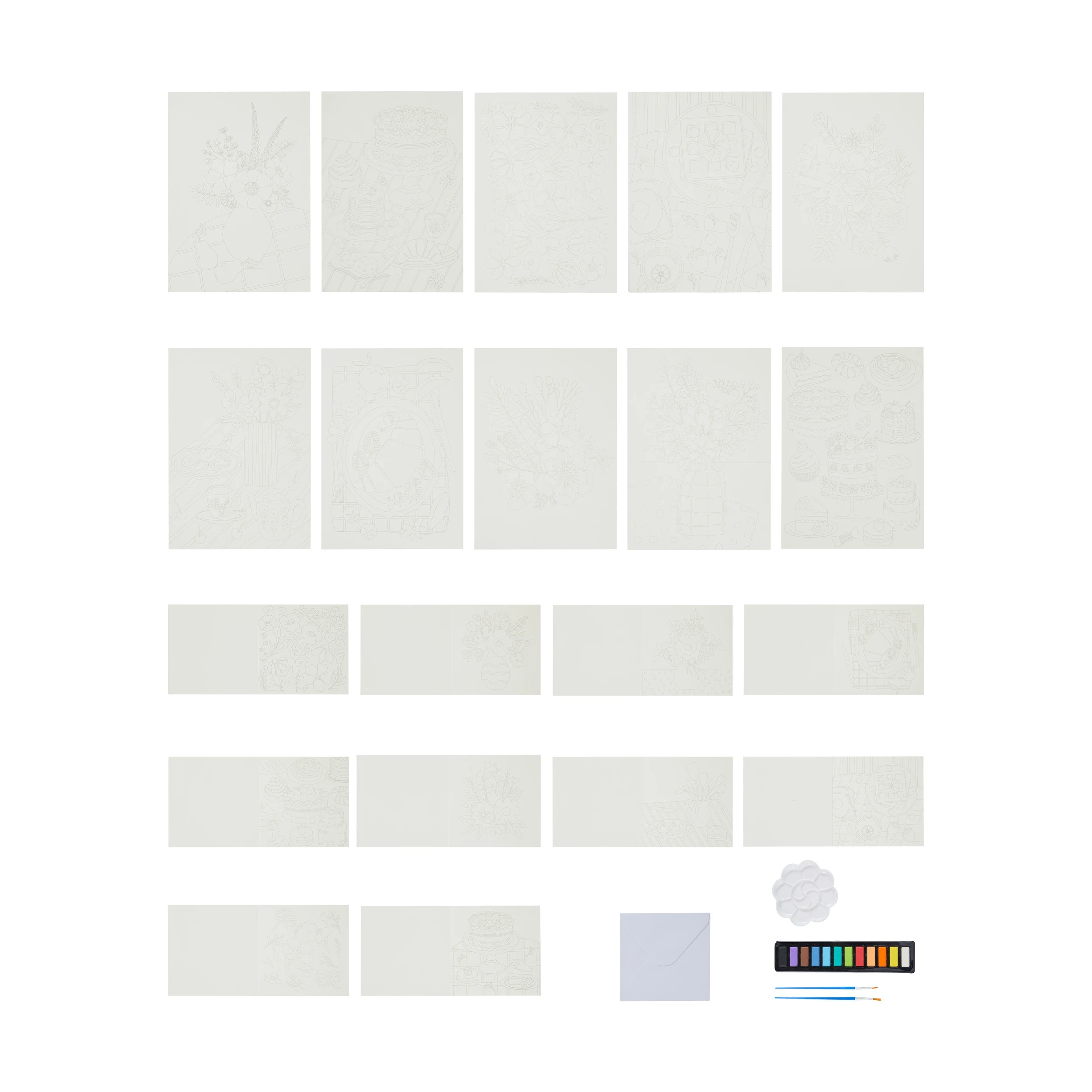 2 Watercolour Greeting Card Art Kit, 2 of 3