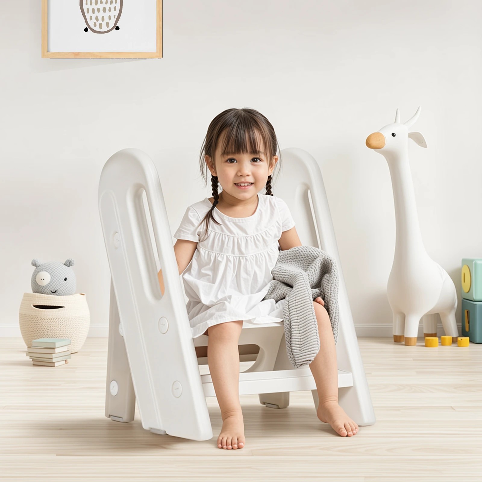 9 Advwin Foldable Toddler Step Stool for Bathroom Sink and Potty Training, 2-3 Tiers Kitchen Counter Stool Helper, 9 of 9