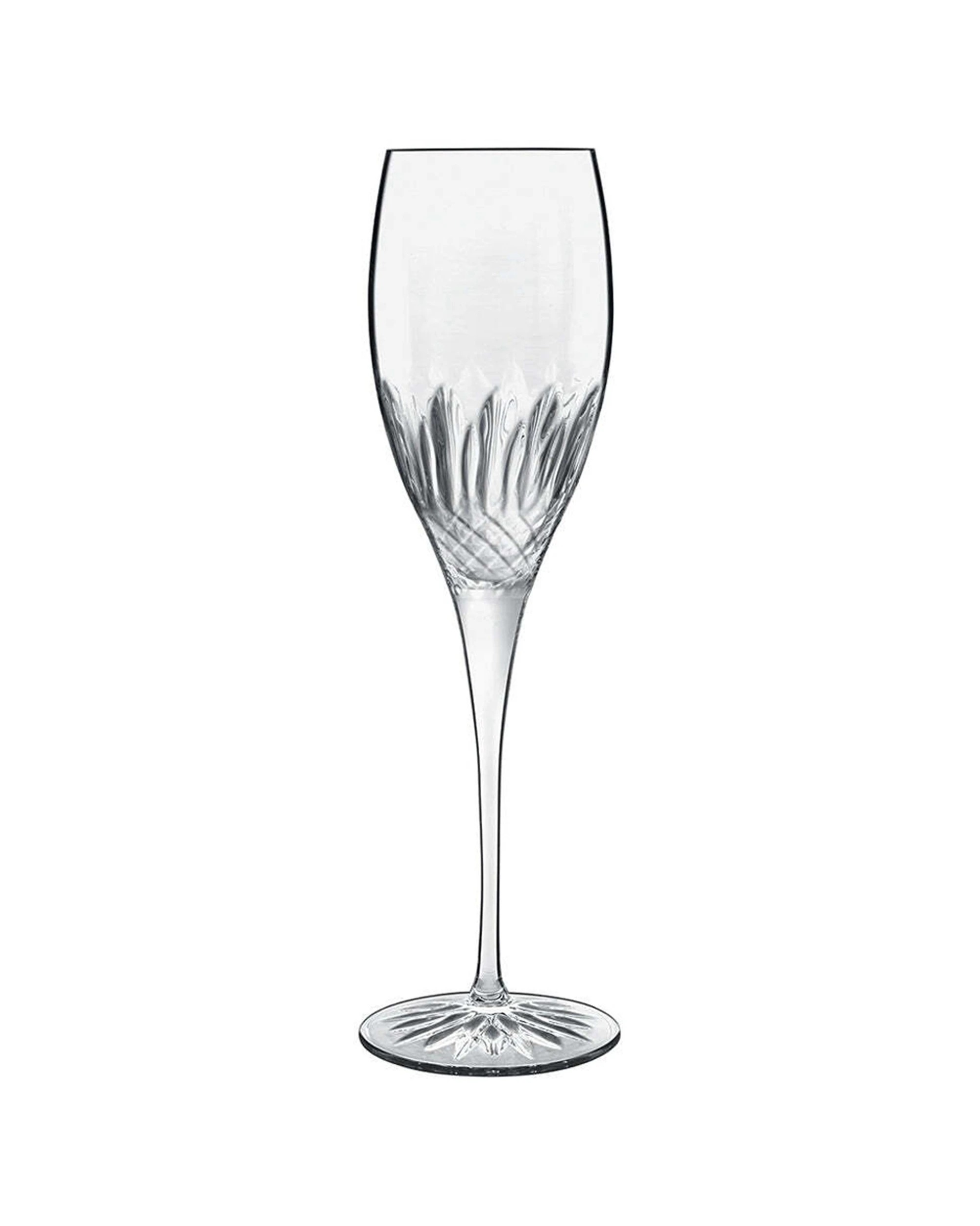1 Luigi Bormioli 4pc Diamante Prosecco Champagne Glasses Set 220ml - Clear, 1 of 4