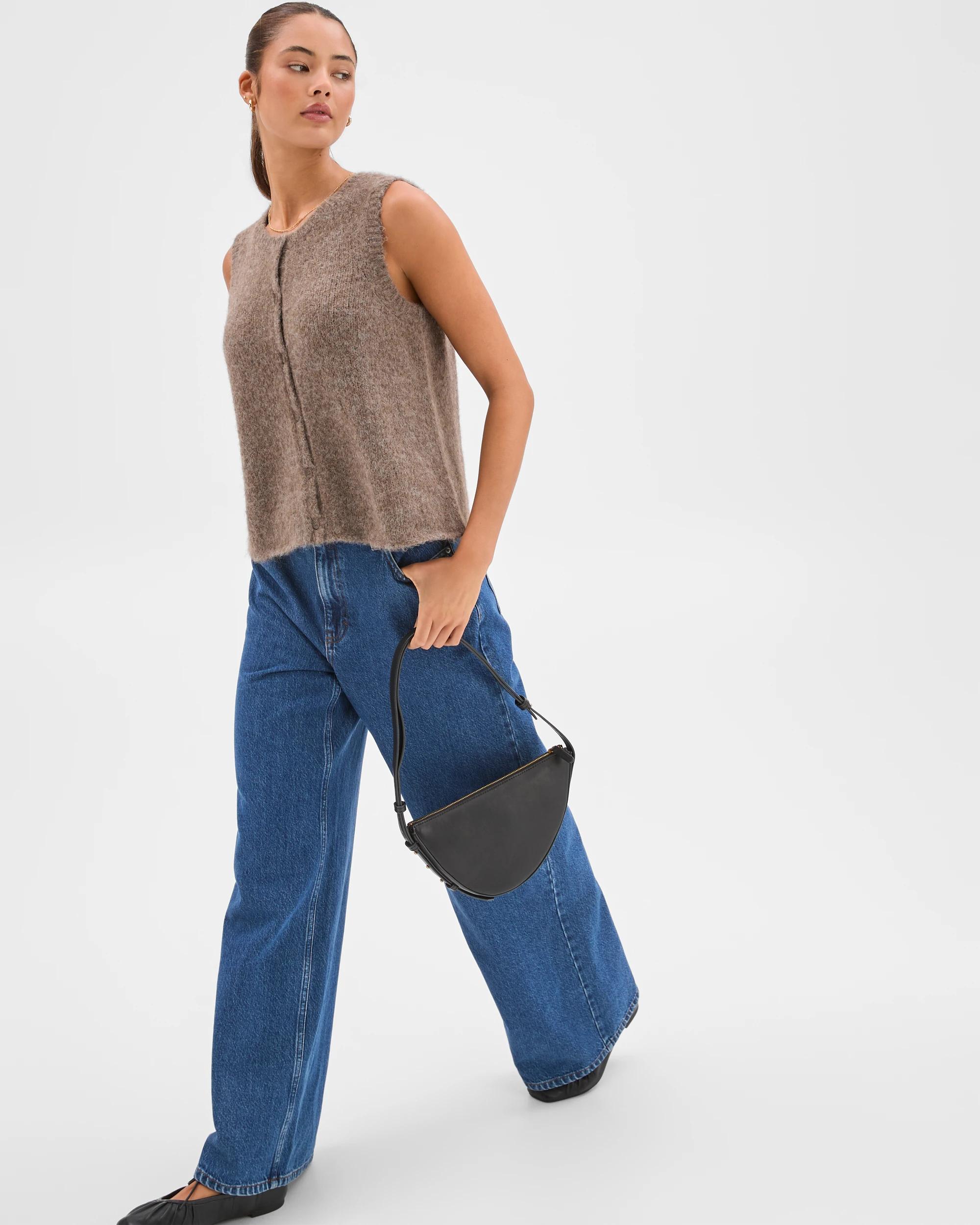 3 Lily Loves Fluffy Knit Vest CEDAR MARLE, 3 of 8