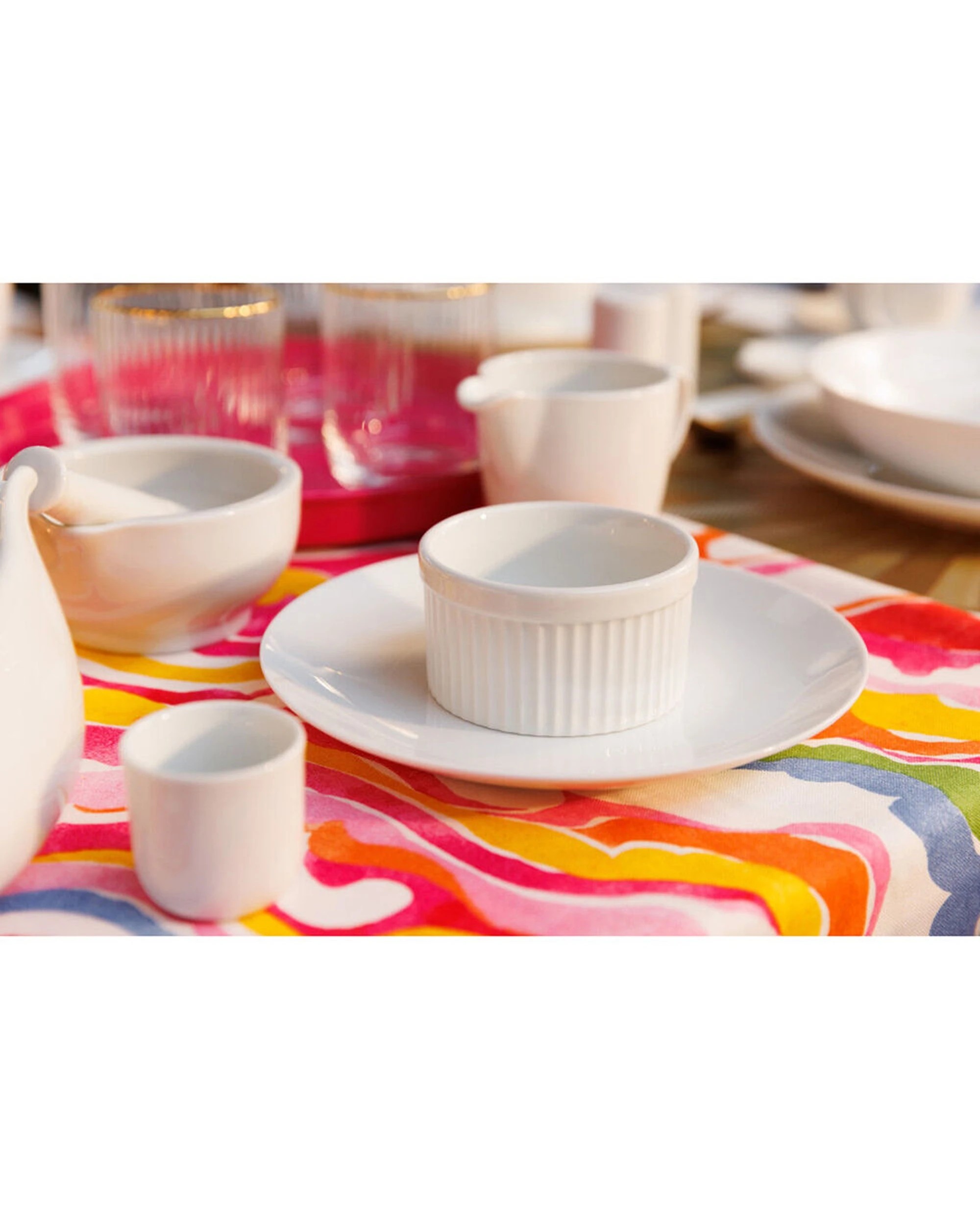 2 Mikasa 4pc Chalk Kitchen Porcelain Side Plate Set 21cm Durable - White, 2 of 6