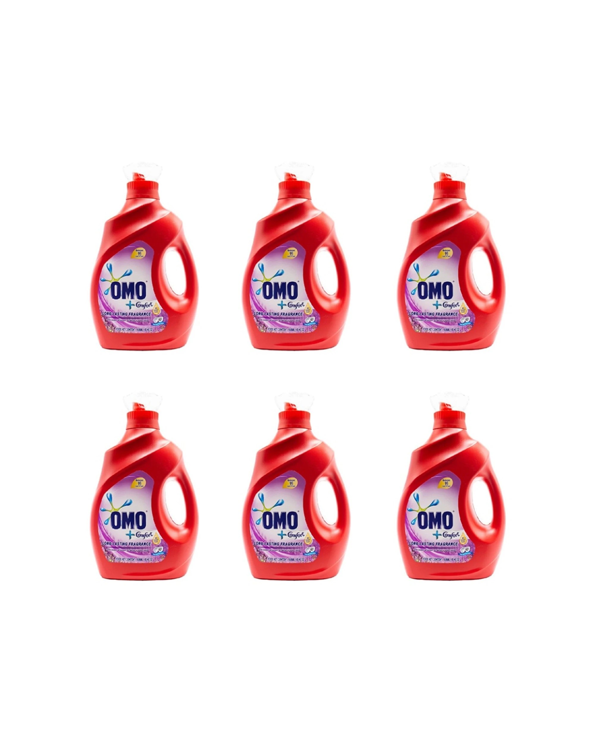 1 Omo 6PK Comfort Auto Liquid Laundry Detergent Front Top Loader 6 X 1.9L, 1 of 3