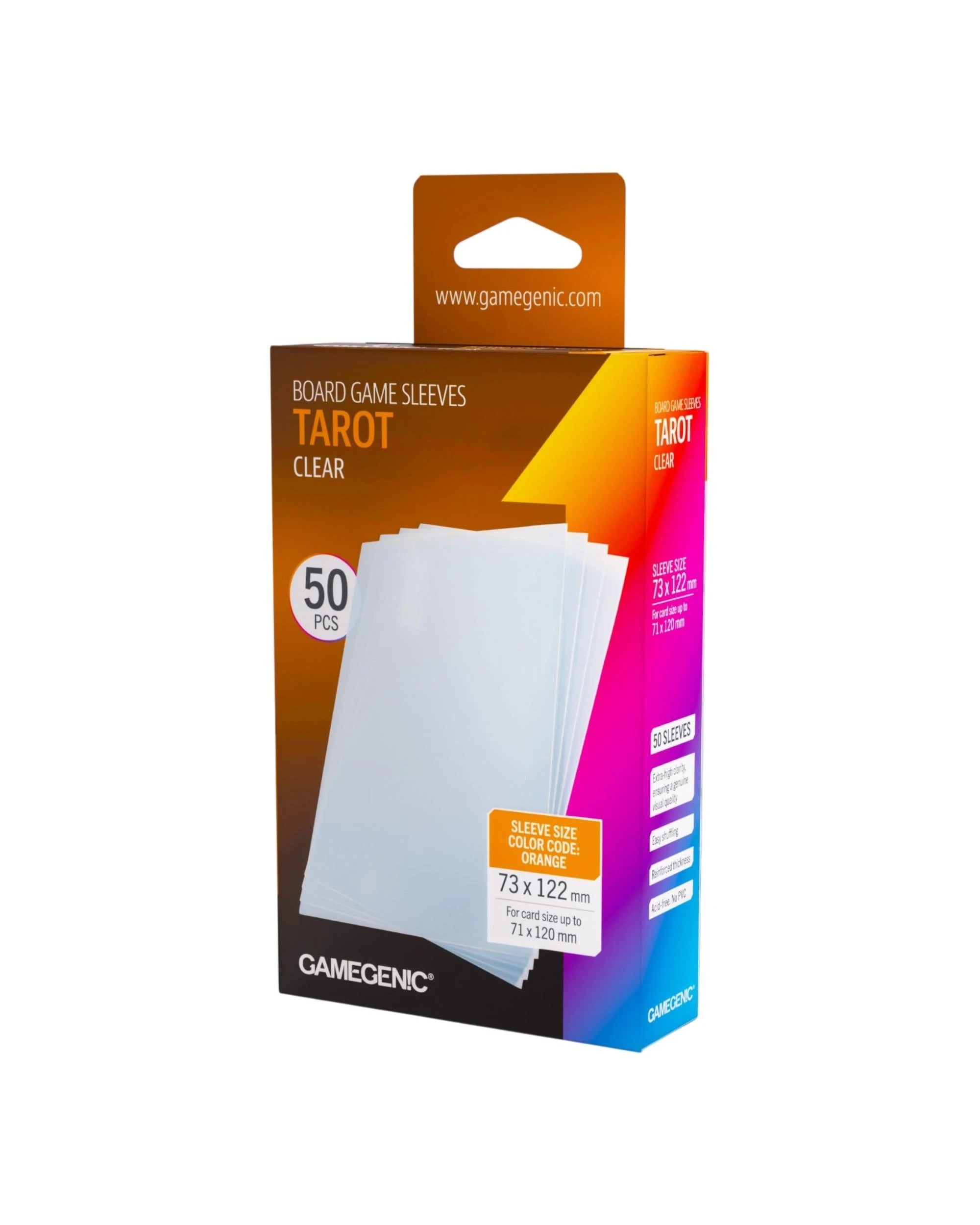 3 Gamegenic Tarot Clear Board Game Sleeves, 3 of 6