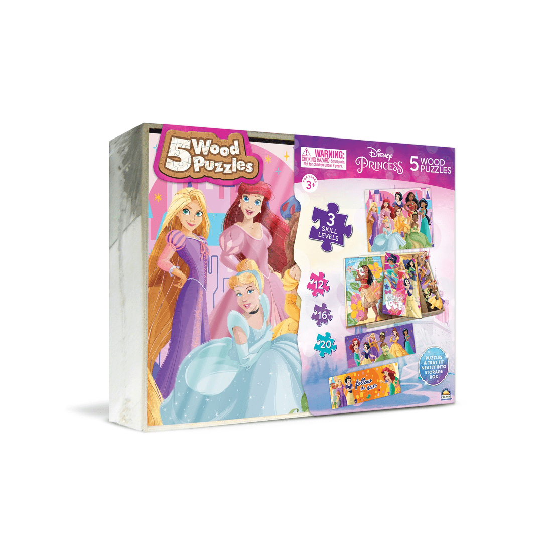 4 Licensed 5 Pack Wood Jigsaw Puzzles - Assorted* - Multi, 4 of 8