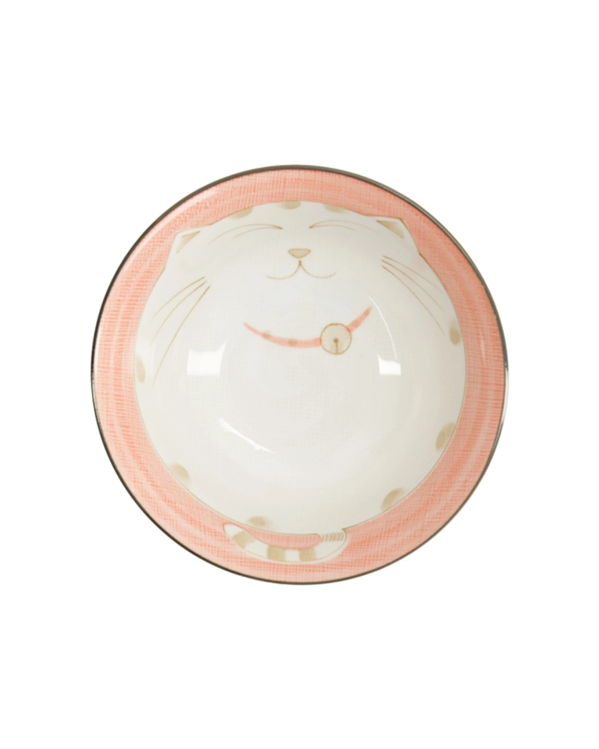 4 Tokyo Design 2PK Kawaii Neko Cat Tayo Bowl 15x7cm Japanese-Inspired Tableware - Pink, 4 of 4