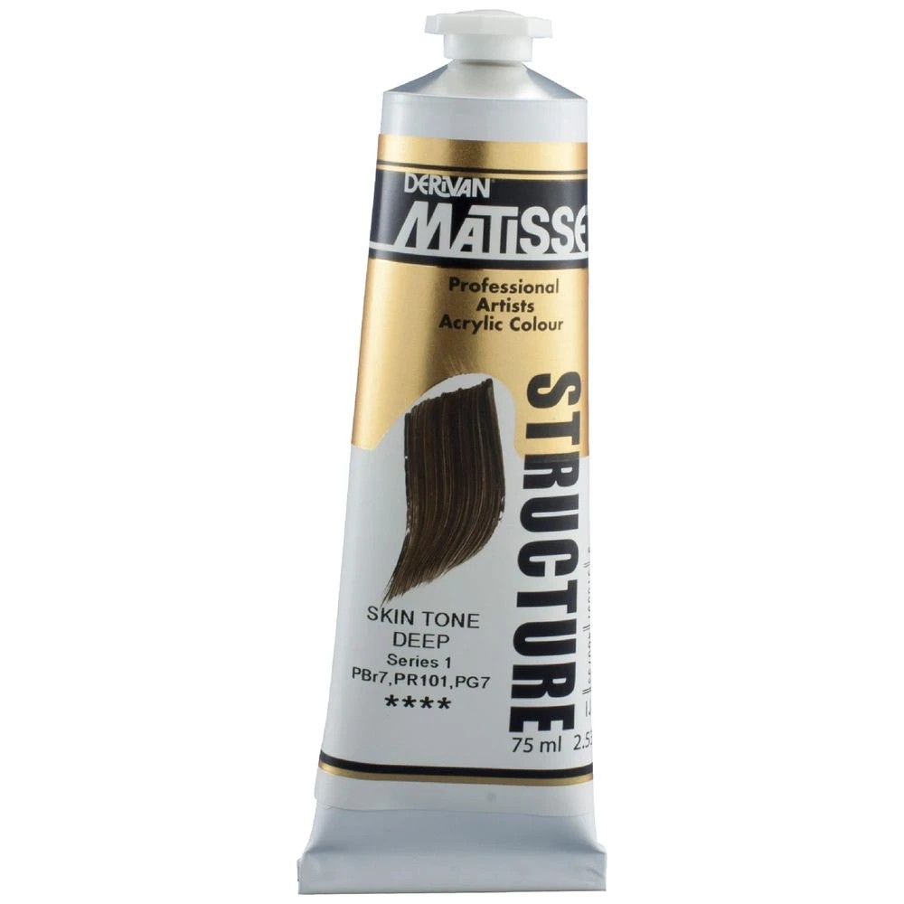 1 Derivan Matisse Structure Paint 75mL Skin Tone Deep S1, 1 of 2