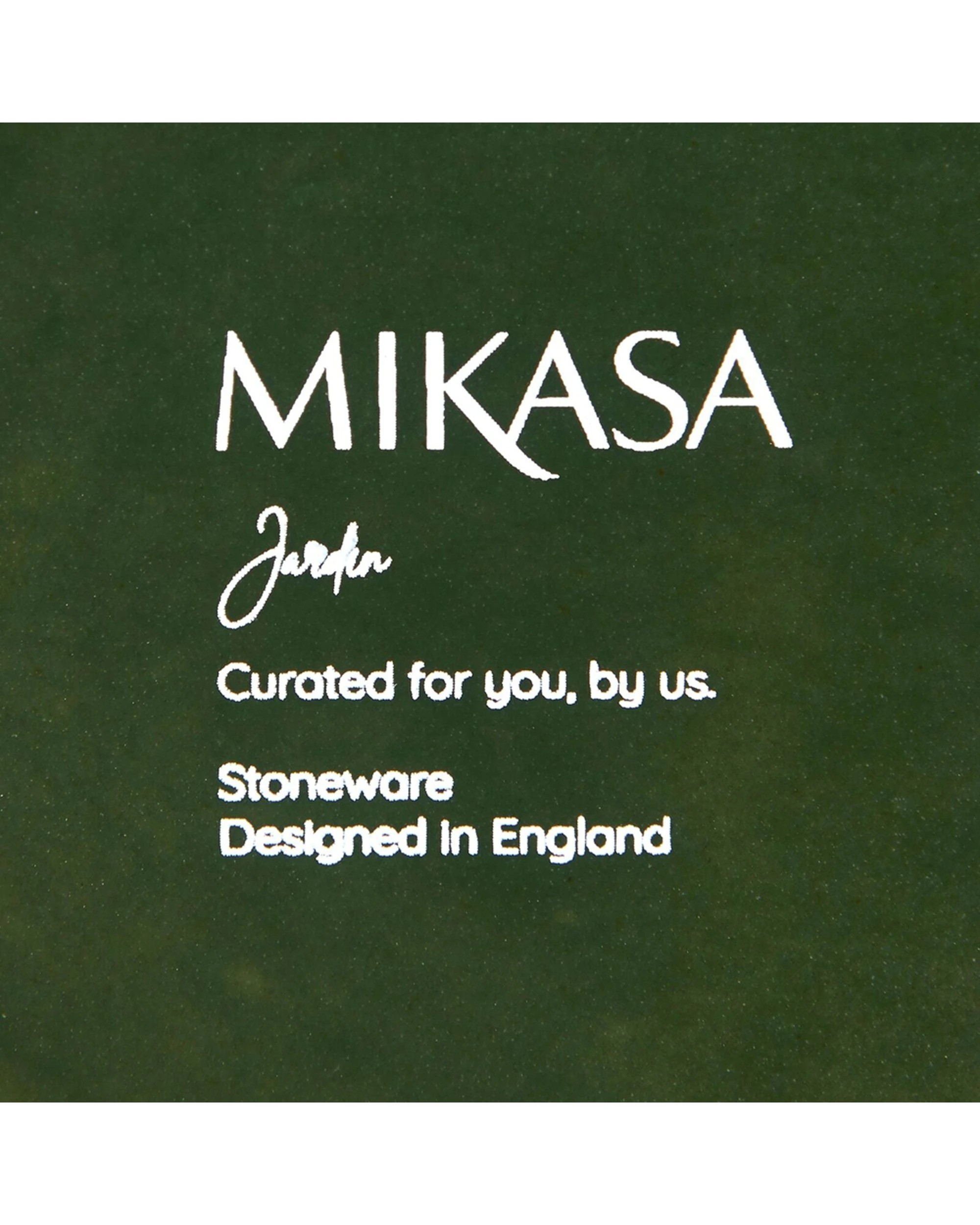 3 Mikasa 4pc Jardin Stoneware Pasta Bowl Set 20cm - Green, 3 of 3