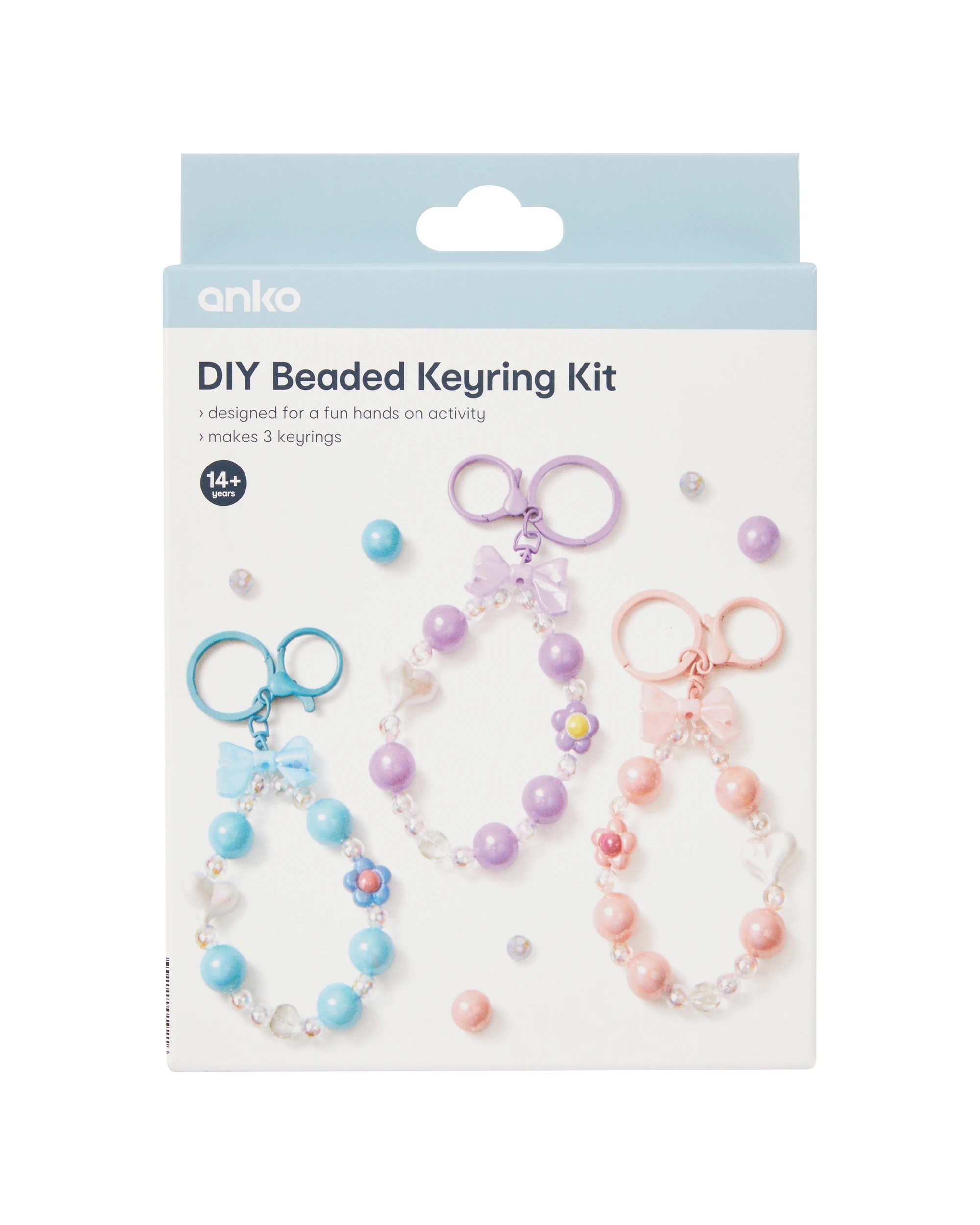 1 DIY Beaded Keyring Kit, 1 of 3