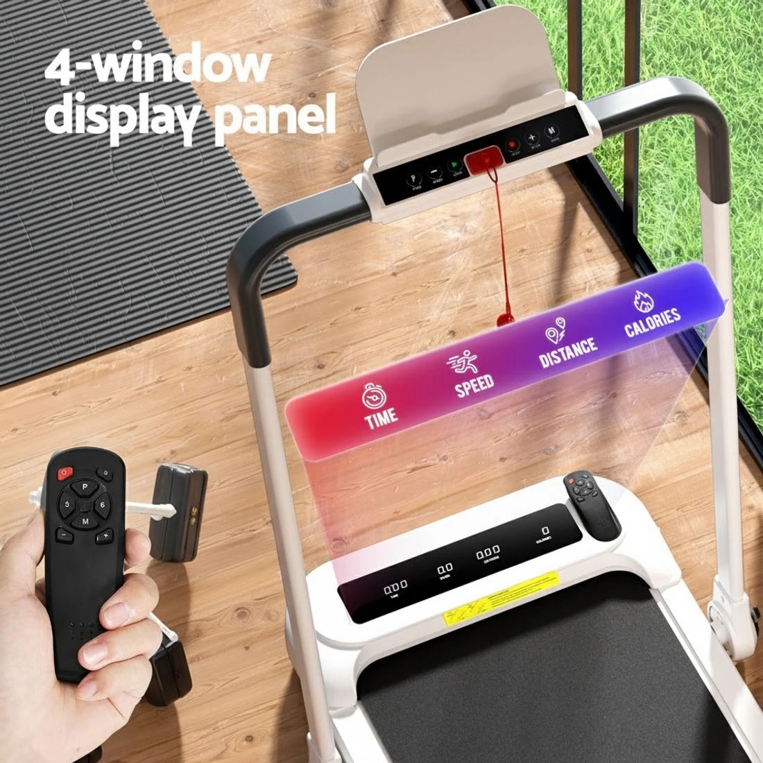7 Everfit Treadmill Electric Walking Pad with Incline Foldable for Home Gym - White, 7 of 7