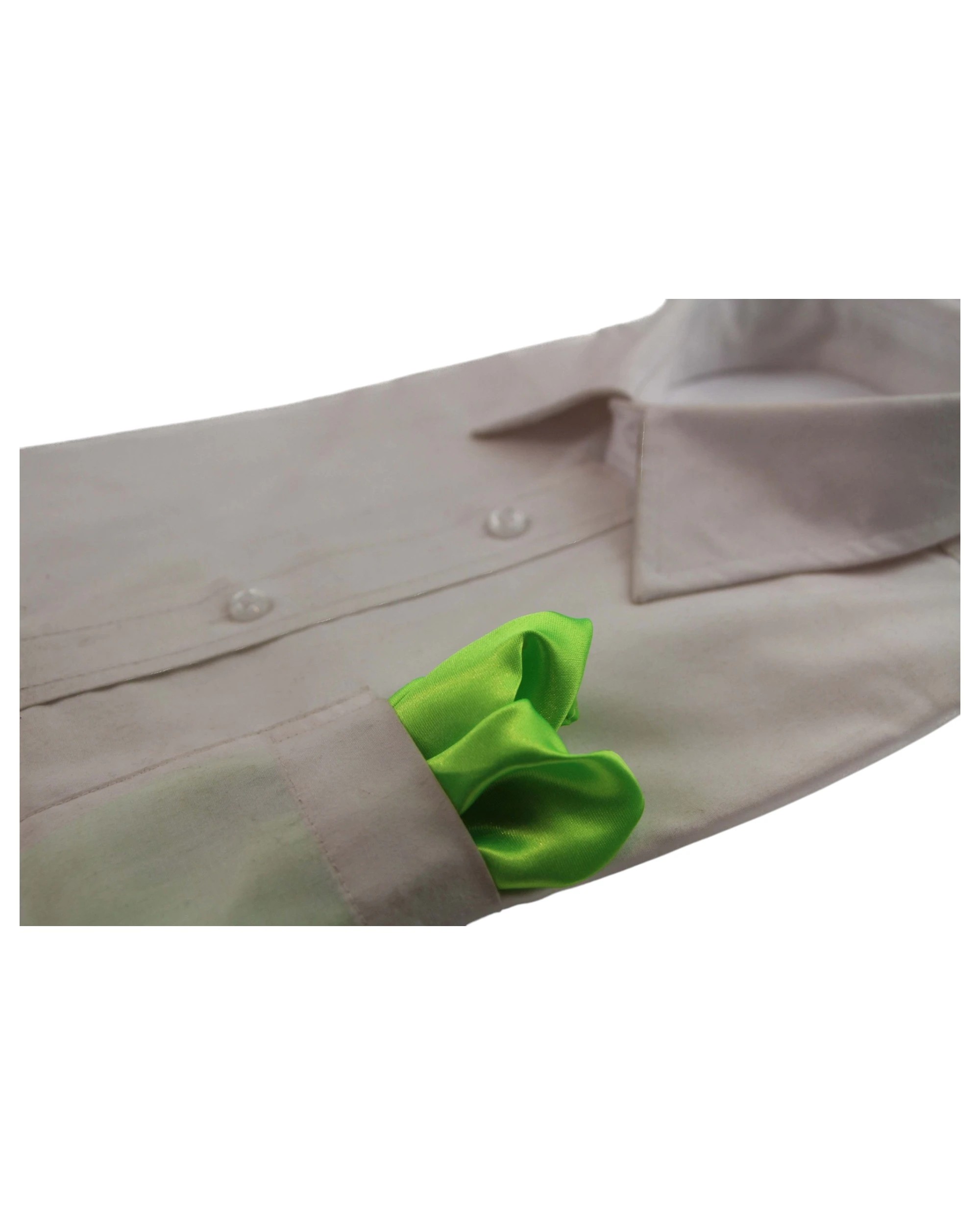 3 Zasel Mens Pocket Square - Green - Green, 3 of 3