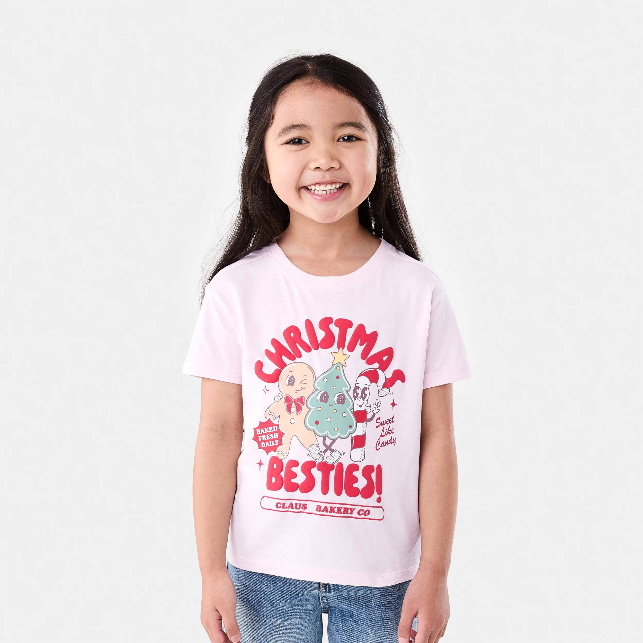 1 Christmas Print T-shirt Pnk Icons, 1 of 6