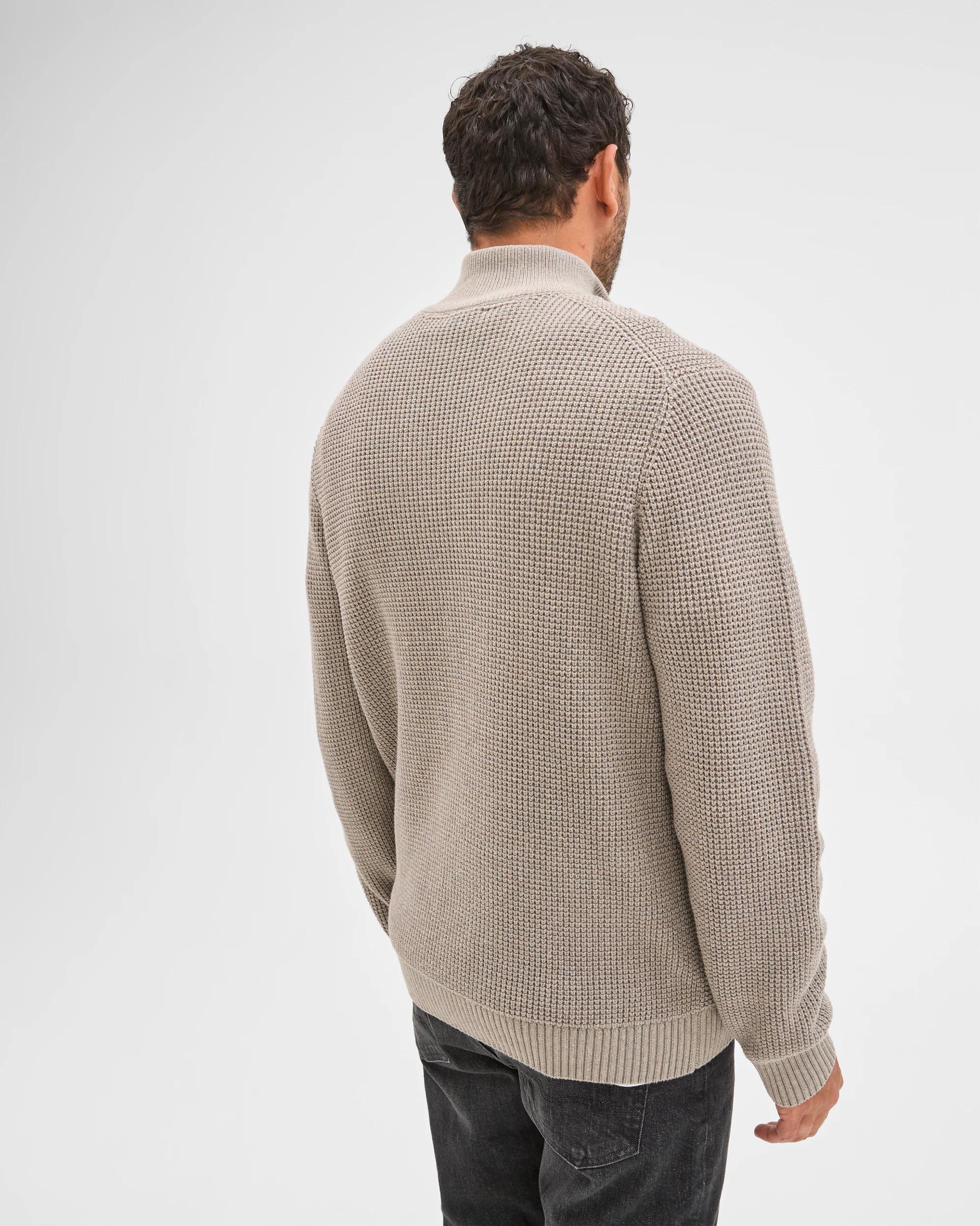 6 Target Man Australian Cotton 1/2 Zip Knit Jumper ROCK, 6 of 7