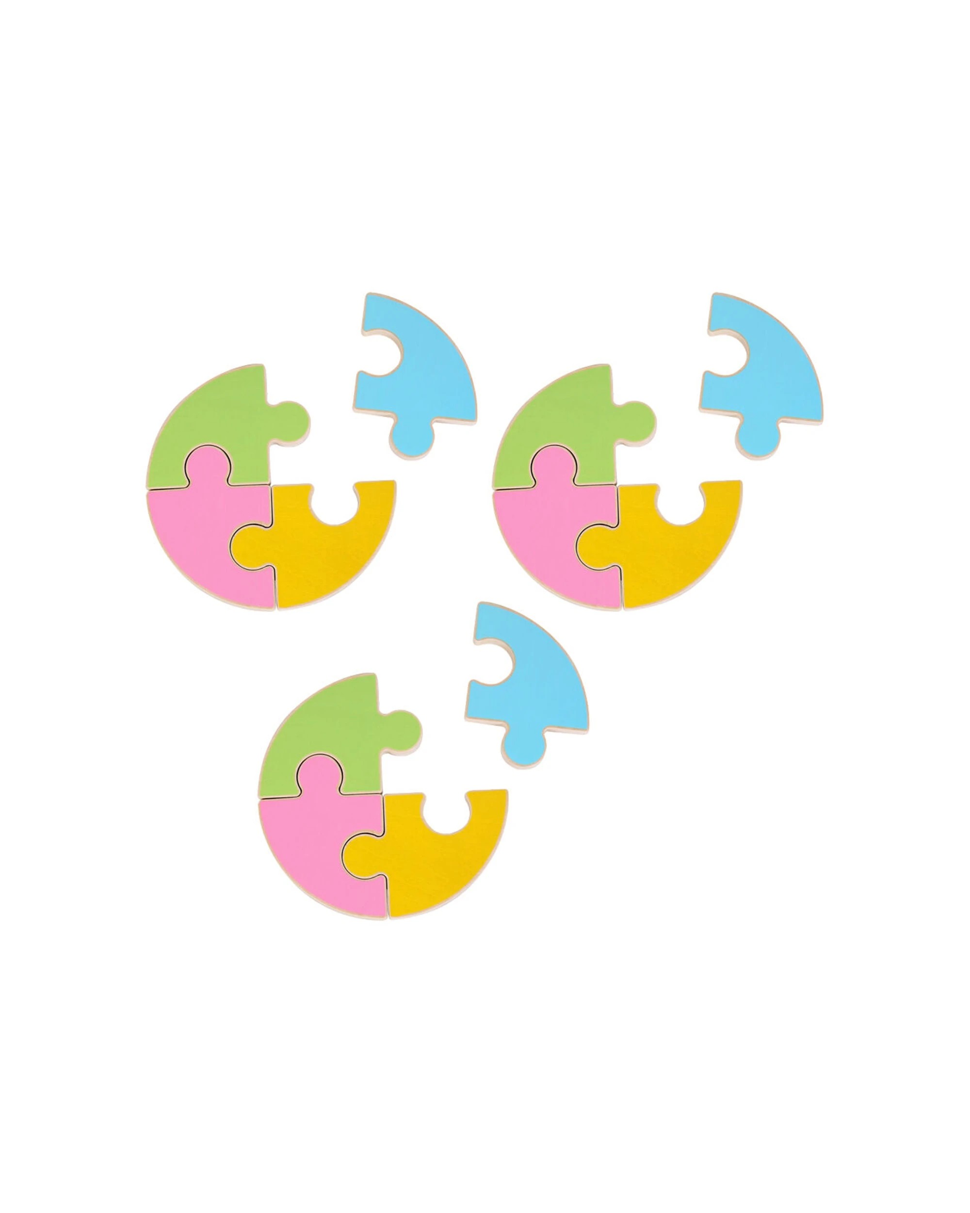 1 EDUCARE 3x 4Pc Jigsaw Puzzle Shape Recognition Children Puzzle Set 3 Years - Multi, 1 of 3