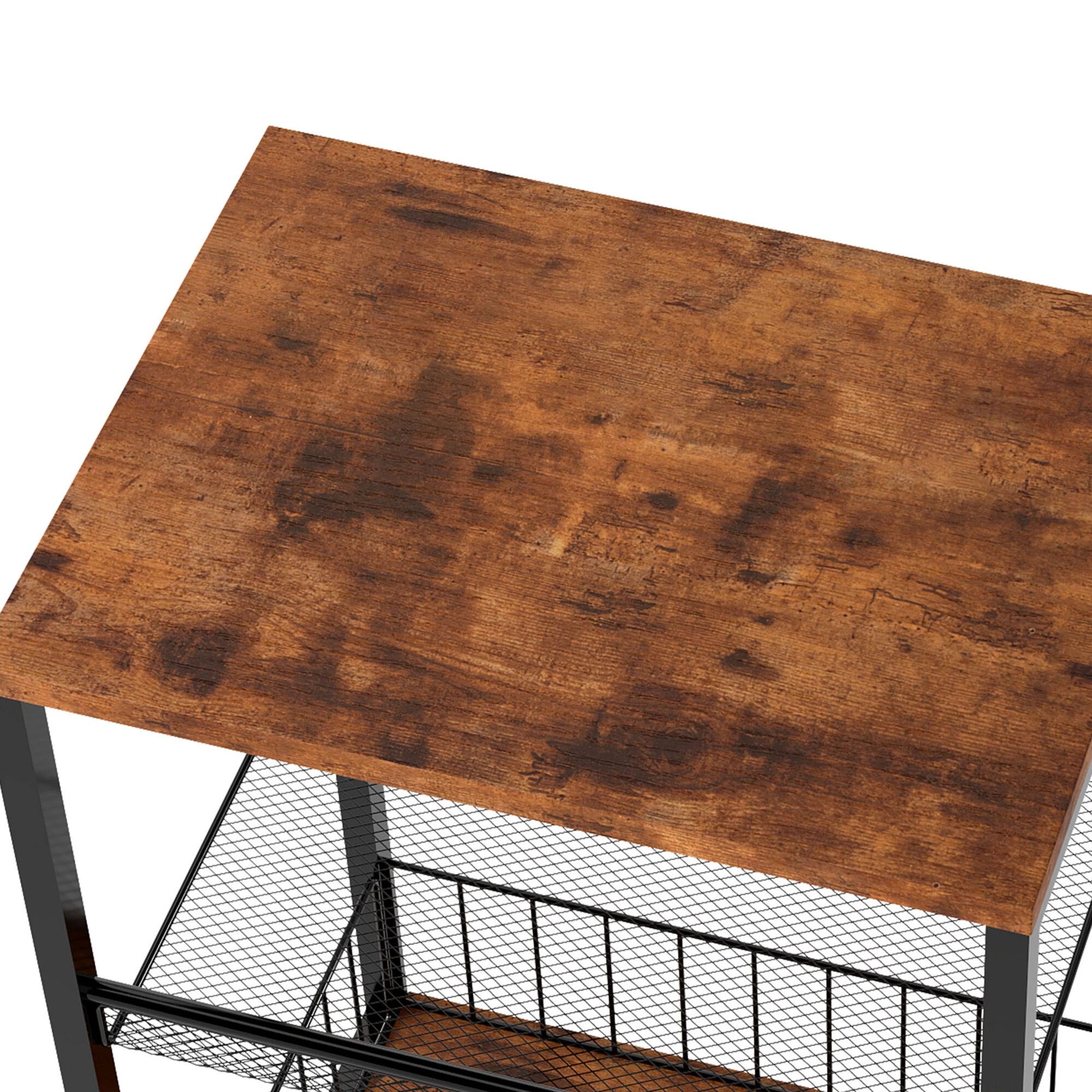 5 Levede Side Table  3 Tier Vintage - Brown, 5 of 9