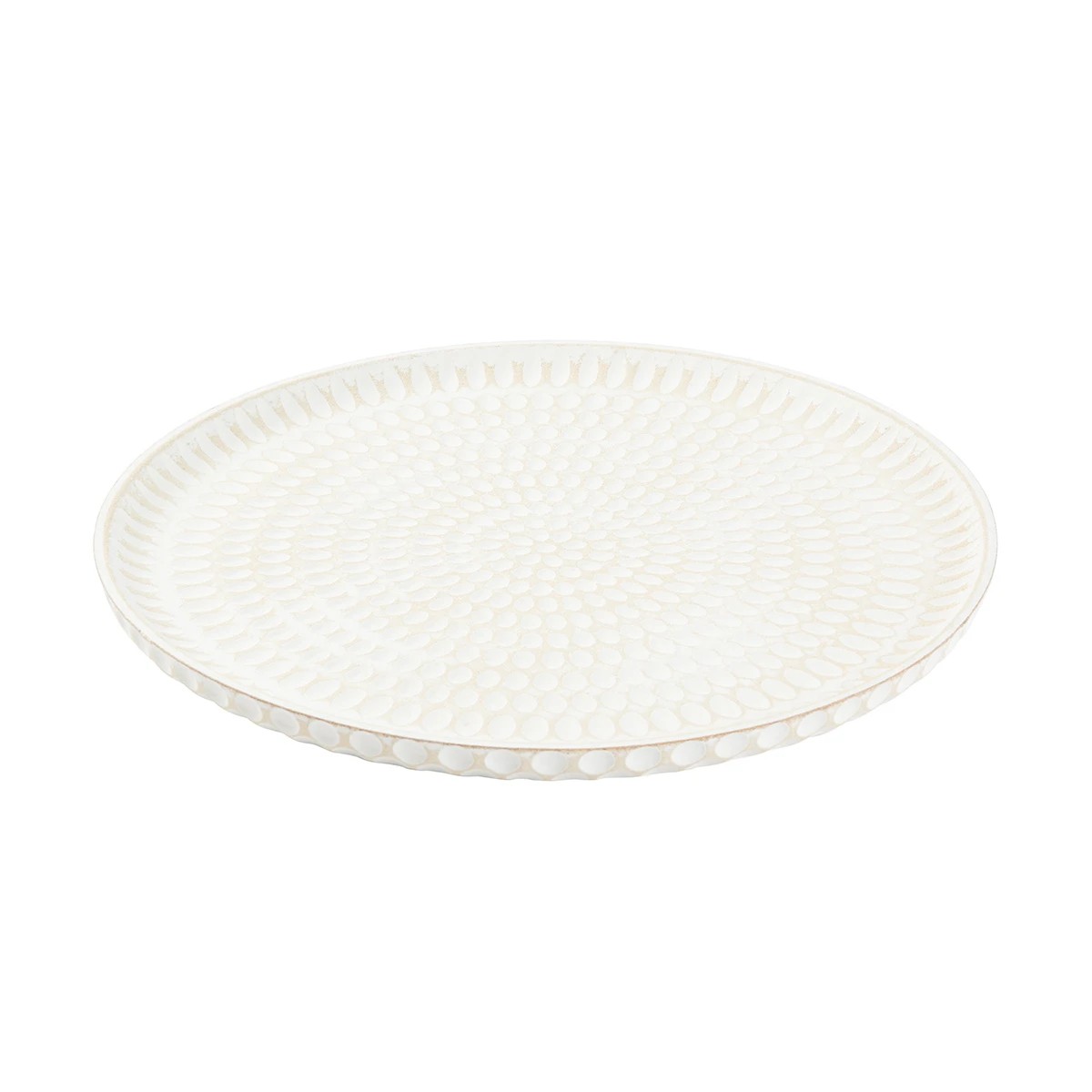 1 White Carved Tray, 1 of 7