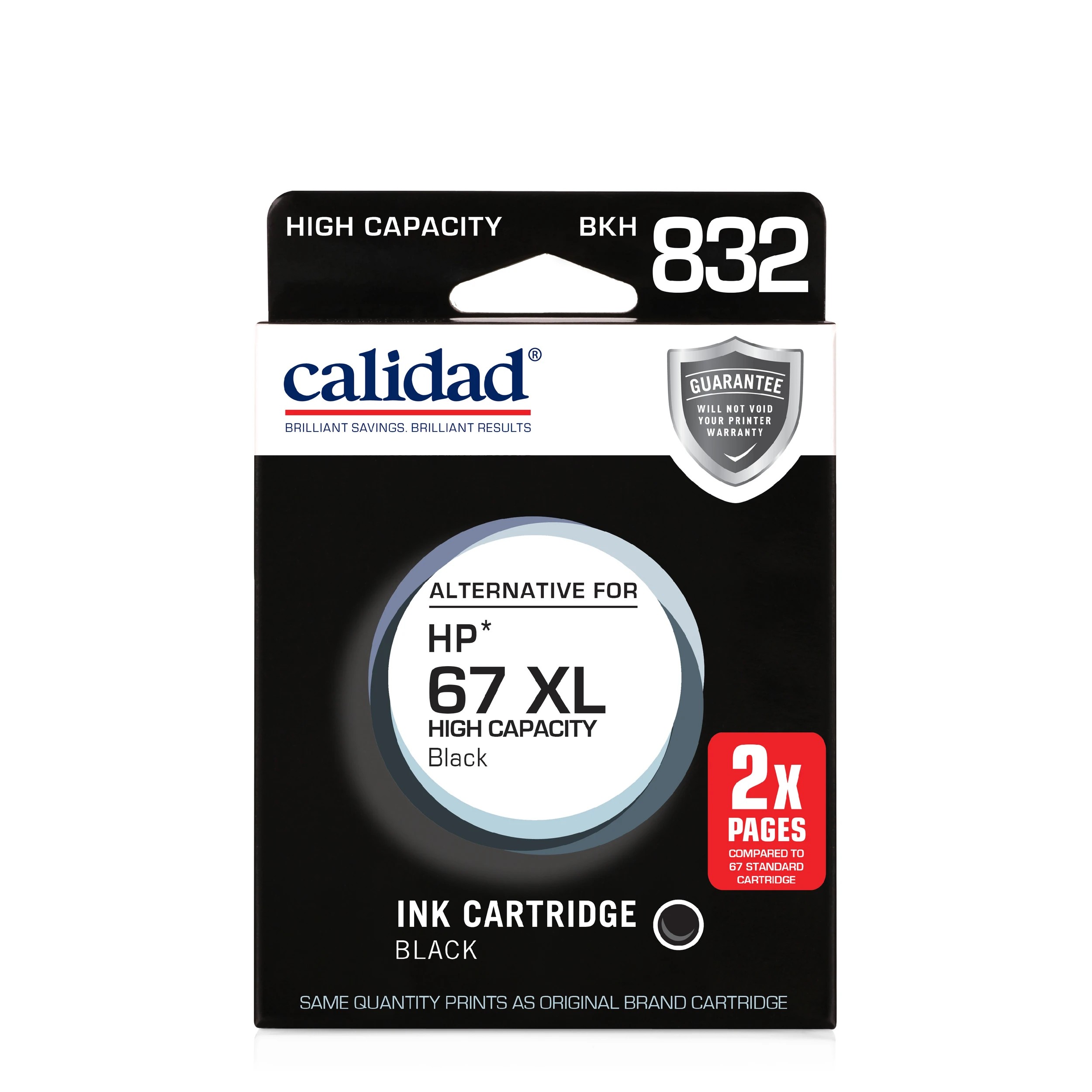1 Calidad High Capacity BKH 832 Ink Cartridge - Black, 1 of 7