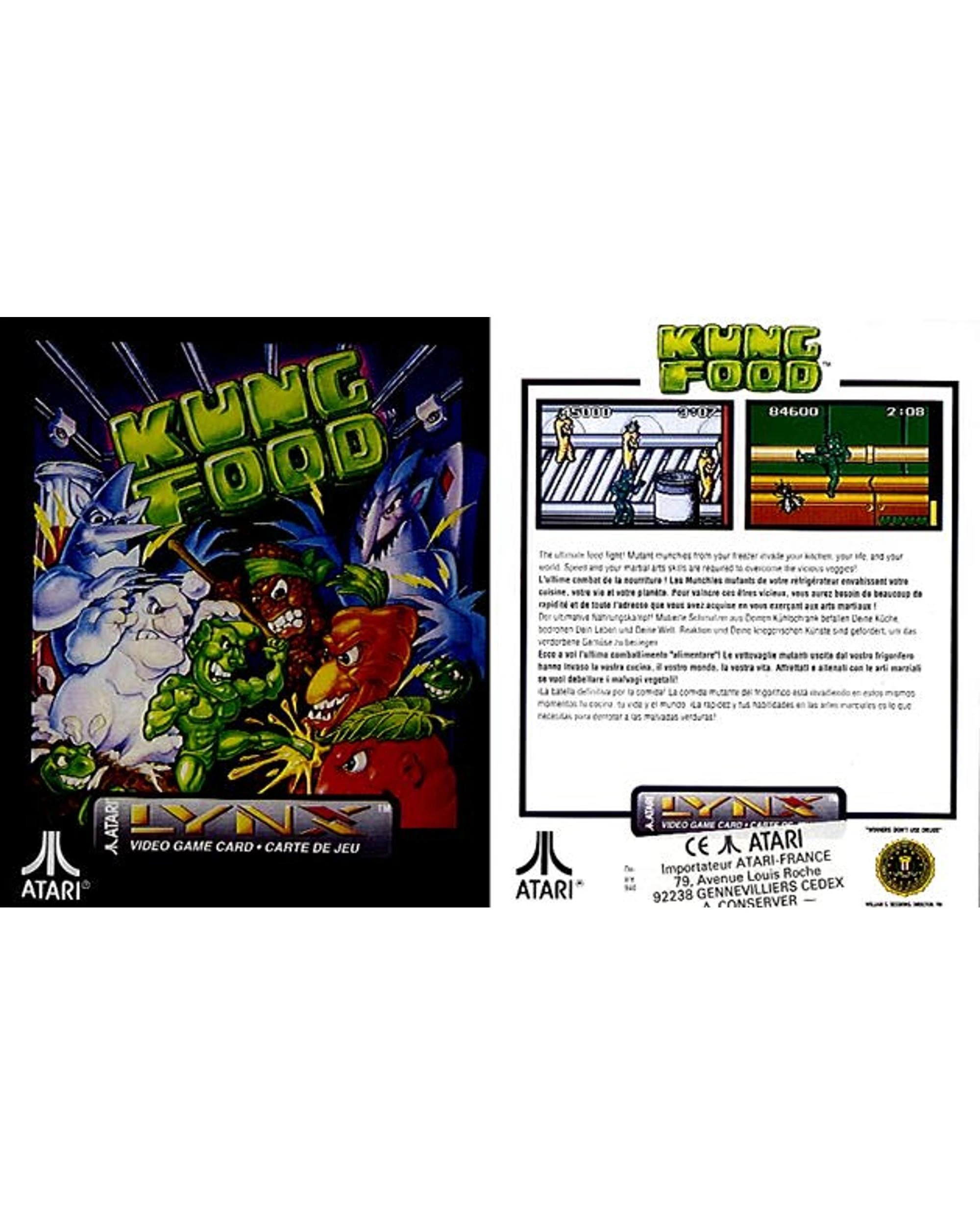 KUNG FOOD ATARI Lynx Neuf/New EUR 49,99 - FR