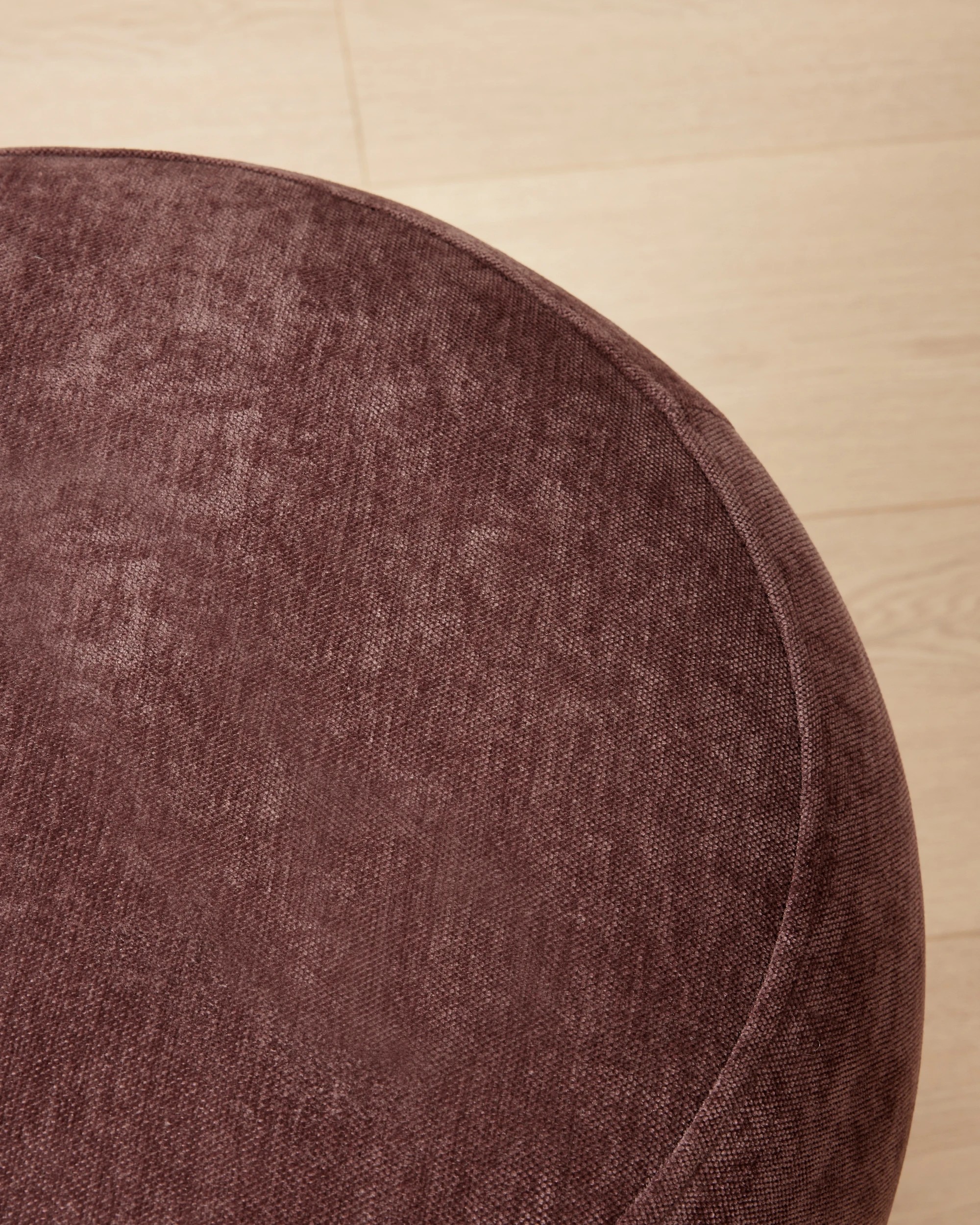 3 Curve Ottoman - Burgundy, 3 of 5