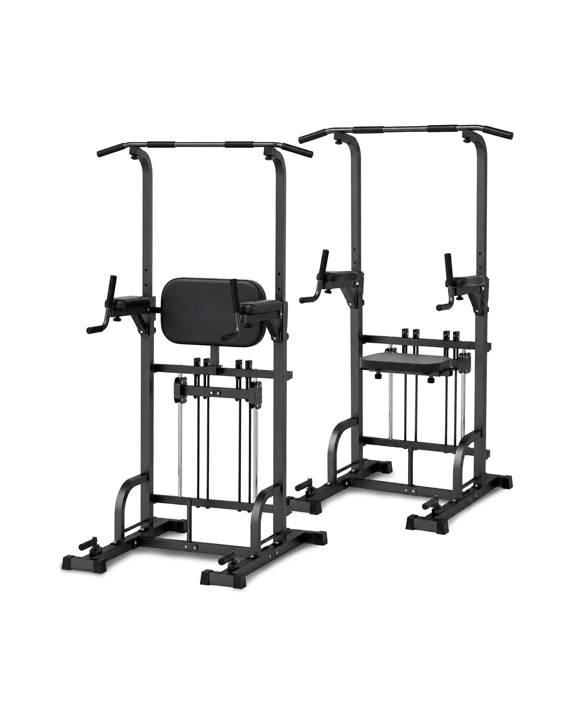 9 Powertrain Pull-Up and Dip Power Tower - Multifunction Strength Training Station - Black, 9 of 9
