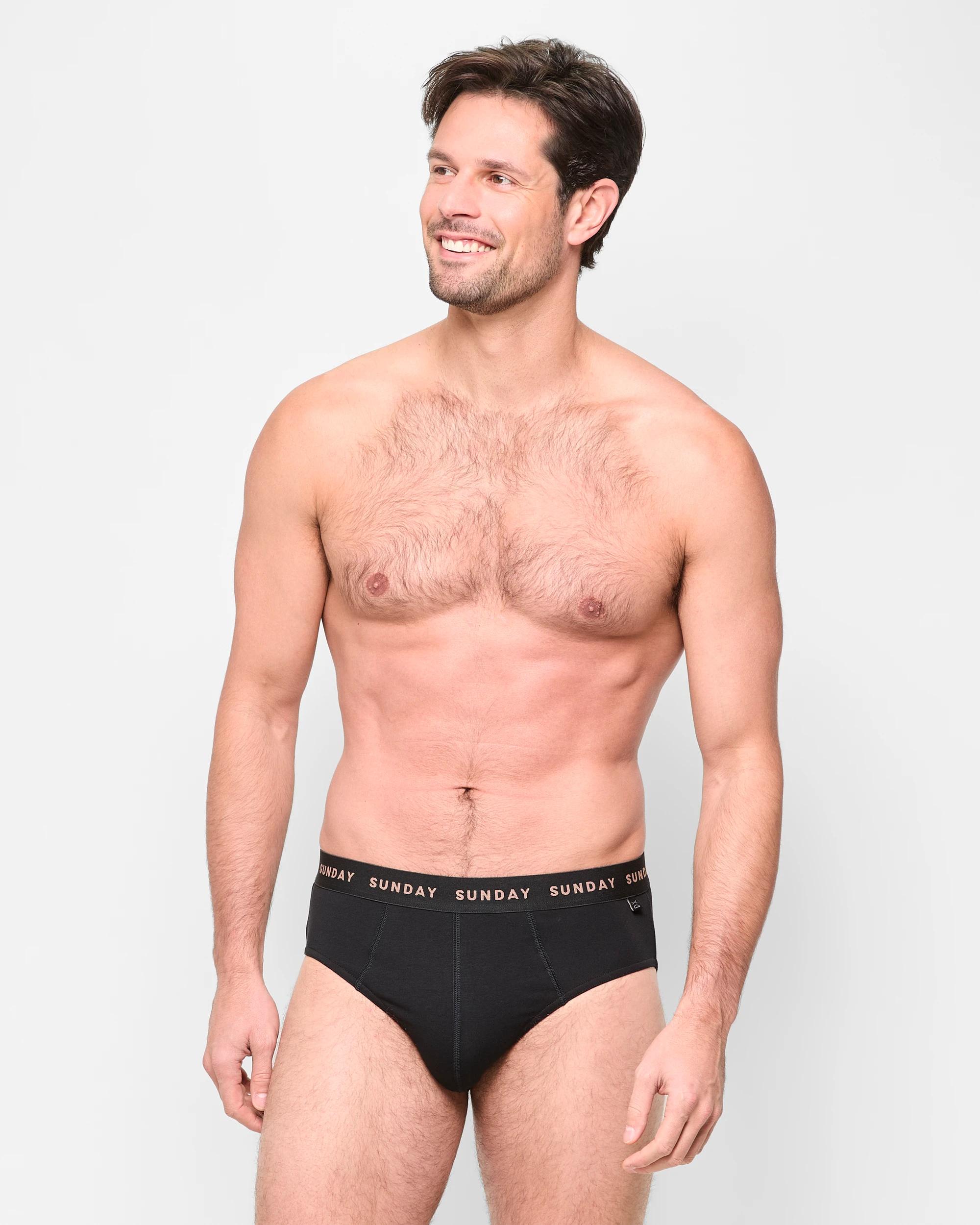 3 Mens Australian Cotton Blend Hipster Briefs 7 Pack - Maxx BLACK, 3 of 5