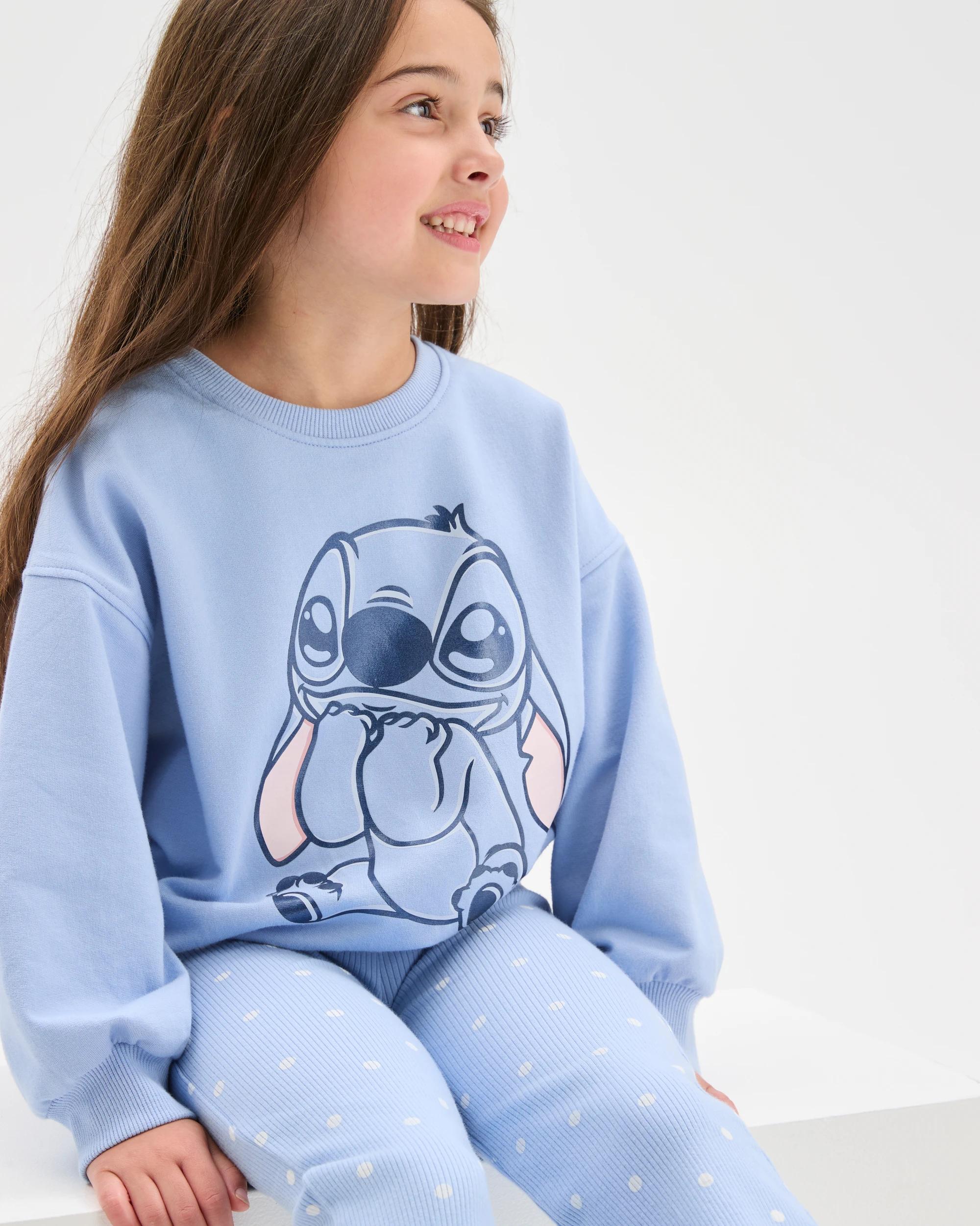 4 Disney Lilo & Stitch Australian Cotton Fleece Top and Flare Pants Set LILO BLUE FOIL, 4 of 7