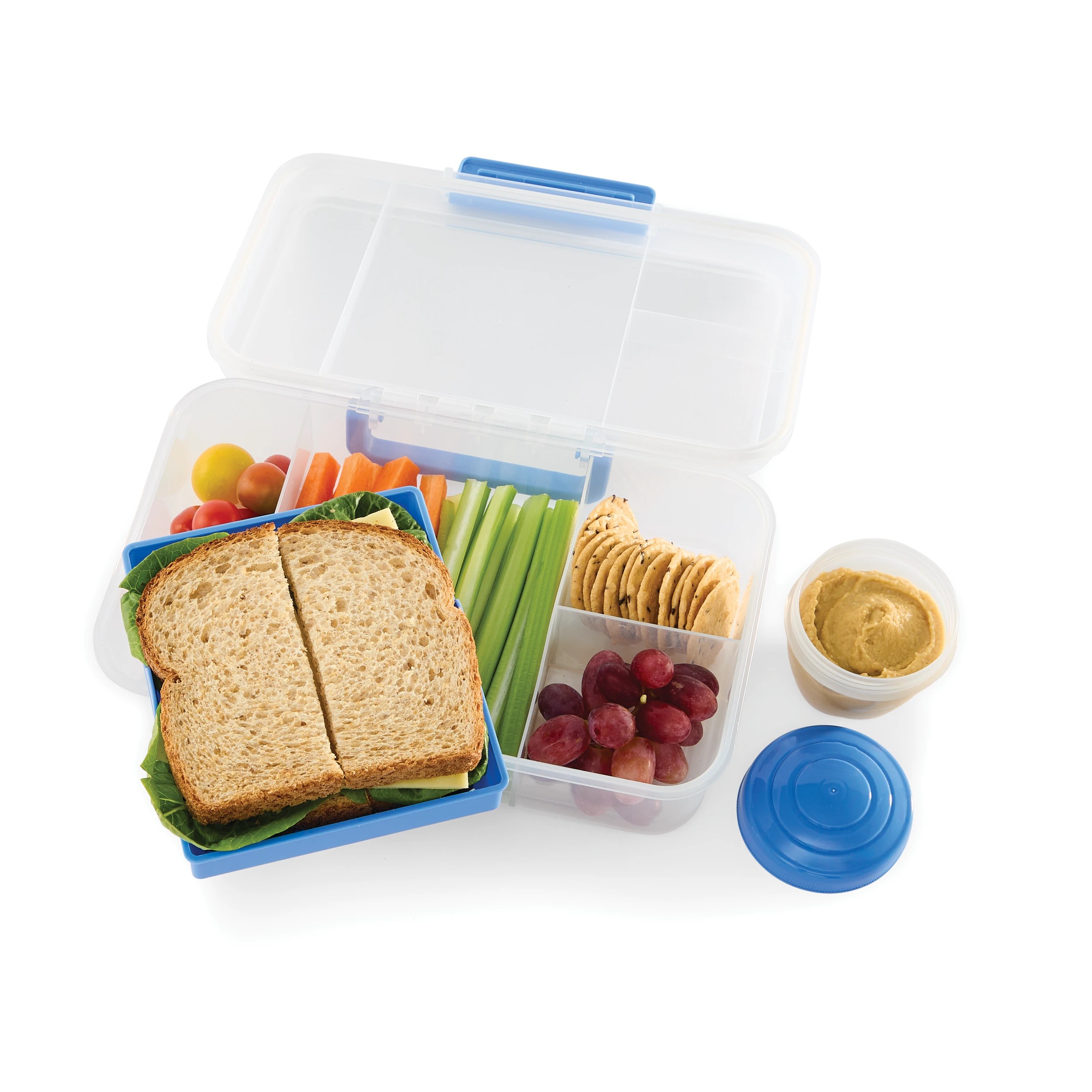 1 1.85L Plastic Bento Box, 1 of 6