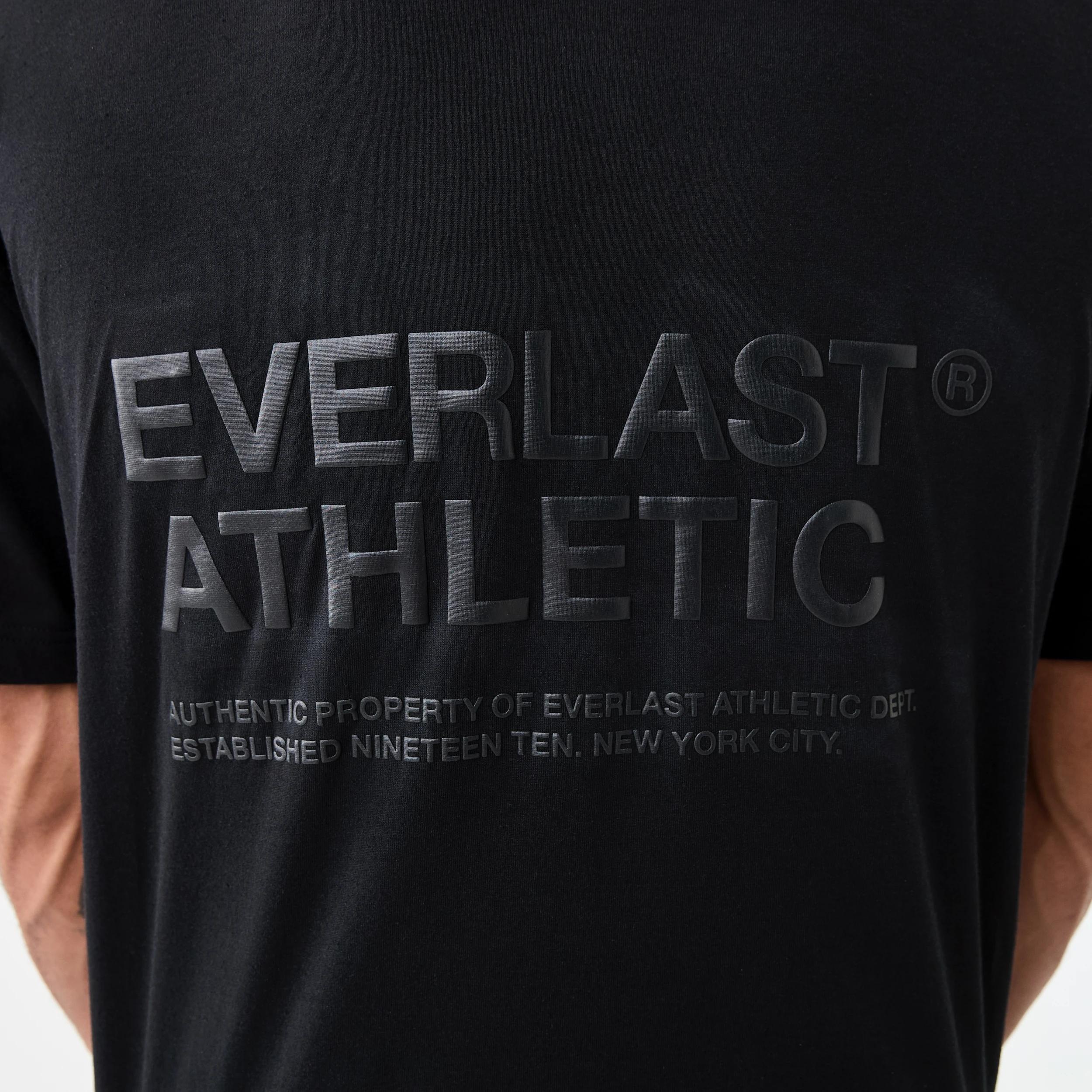 6 Everlast Mens Athletic Crew Neck T-shirt EVERLAST BLACK, 6 of 8