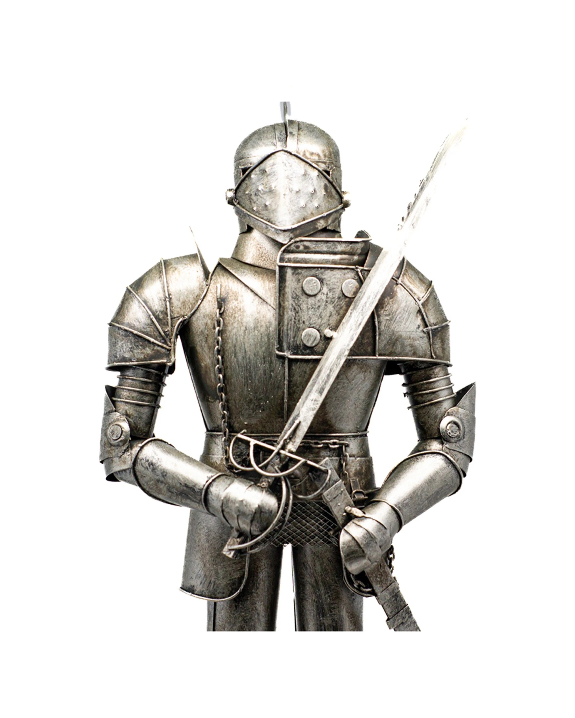 2 Boyle Metal Display Knight With Sword Ornament Home Decor 46cm - Grey, 2 of 4
